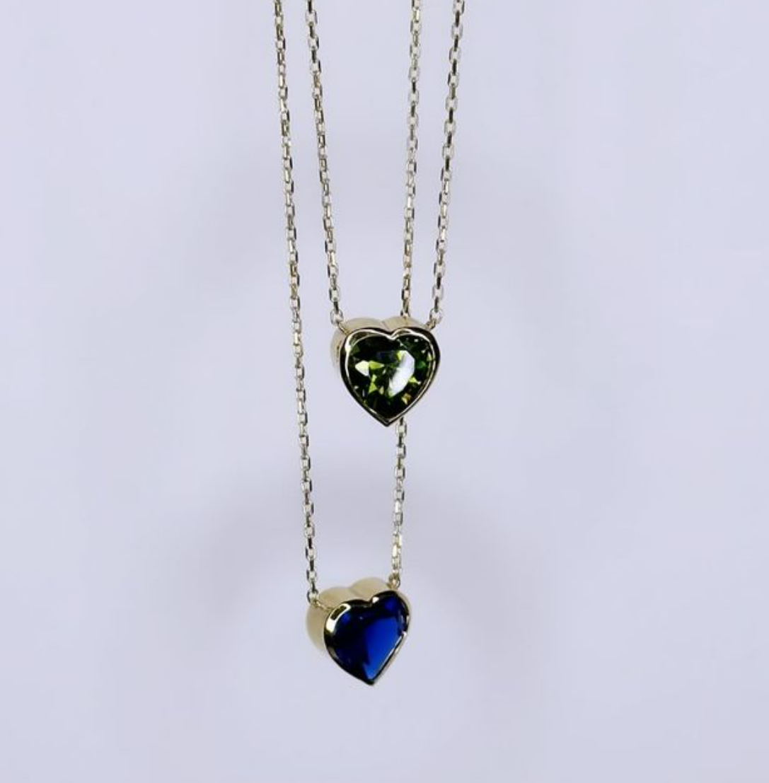 14K Kalp Kolye