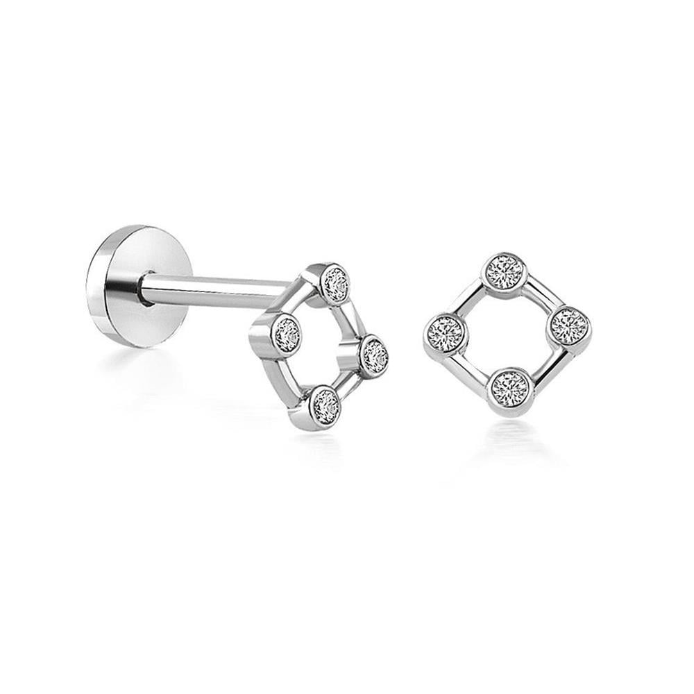 Dört Köşeli Piercing