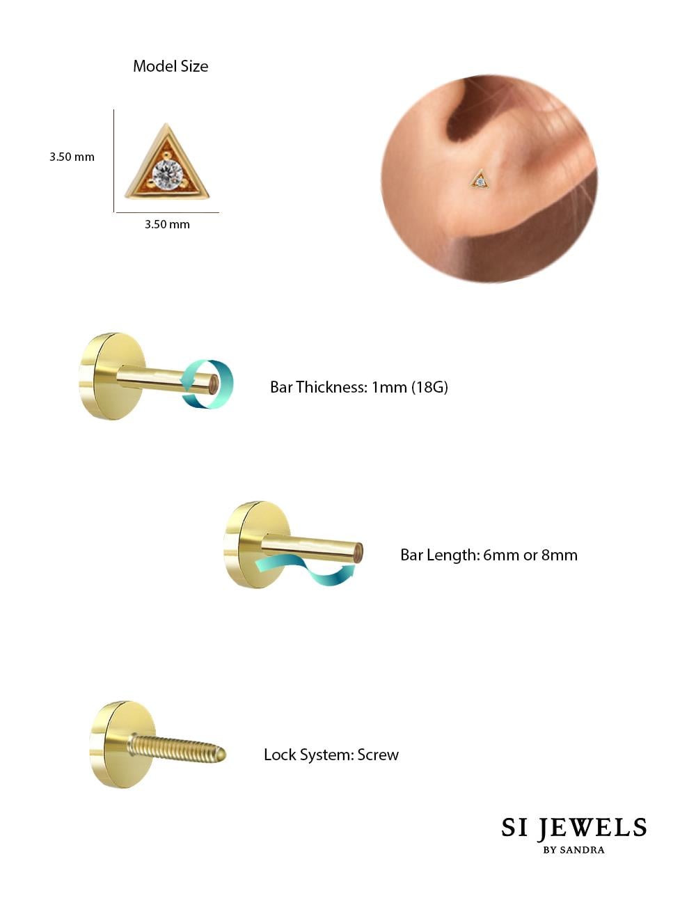 Üçgen Piercing