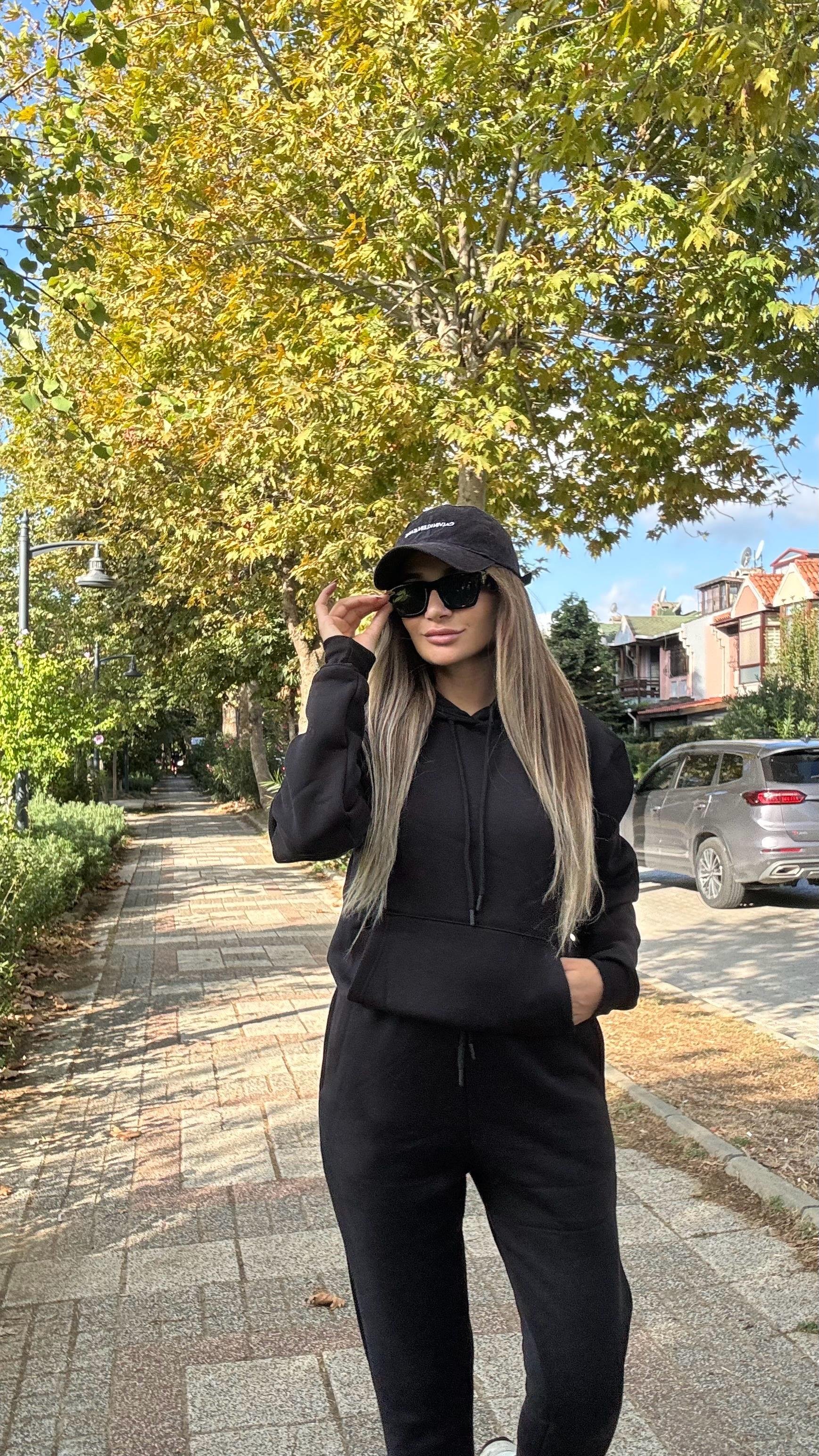 Efoşman Alt -Üst Takım -Siyah