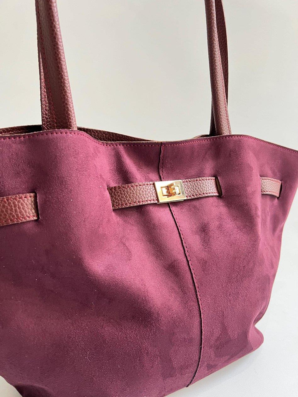 Premium Kalite Model El Ve Kadın Omuz Çantası -Bordo