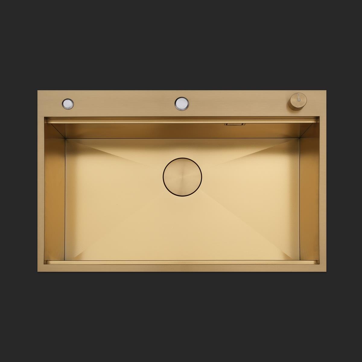 Alia El Yapımı PVD Eviye Seti 75x48 cm Altın (Gold)