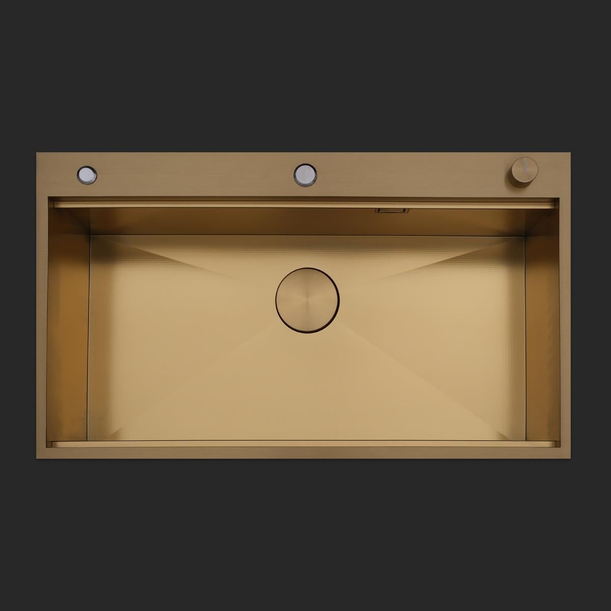 Alia El Yapımı PVD Eviye Seti 85x48 cm Altın (Gold)