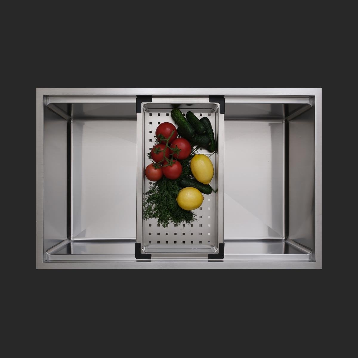 Allure El Yapımı Eviye Seti 70x44 cm Inoks (Chrome)