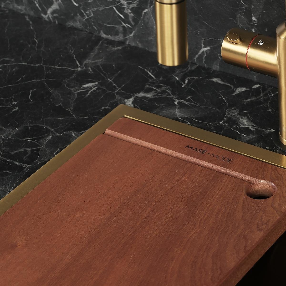 Allure El Yapımı PVD Eviye Seti 44x44 cm Altın (Gold)