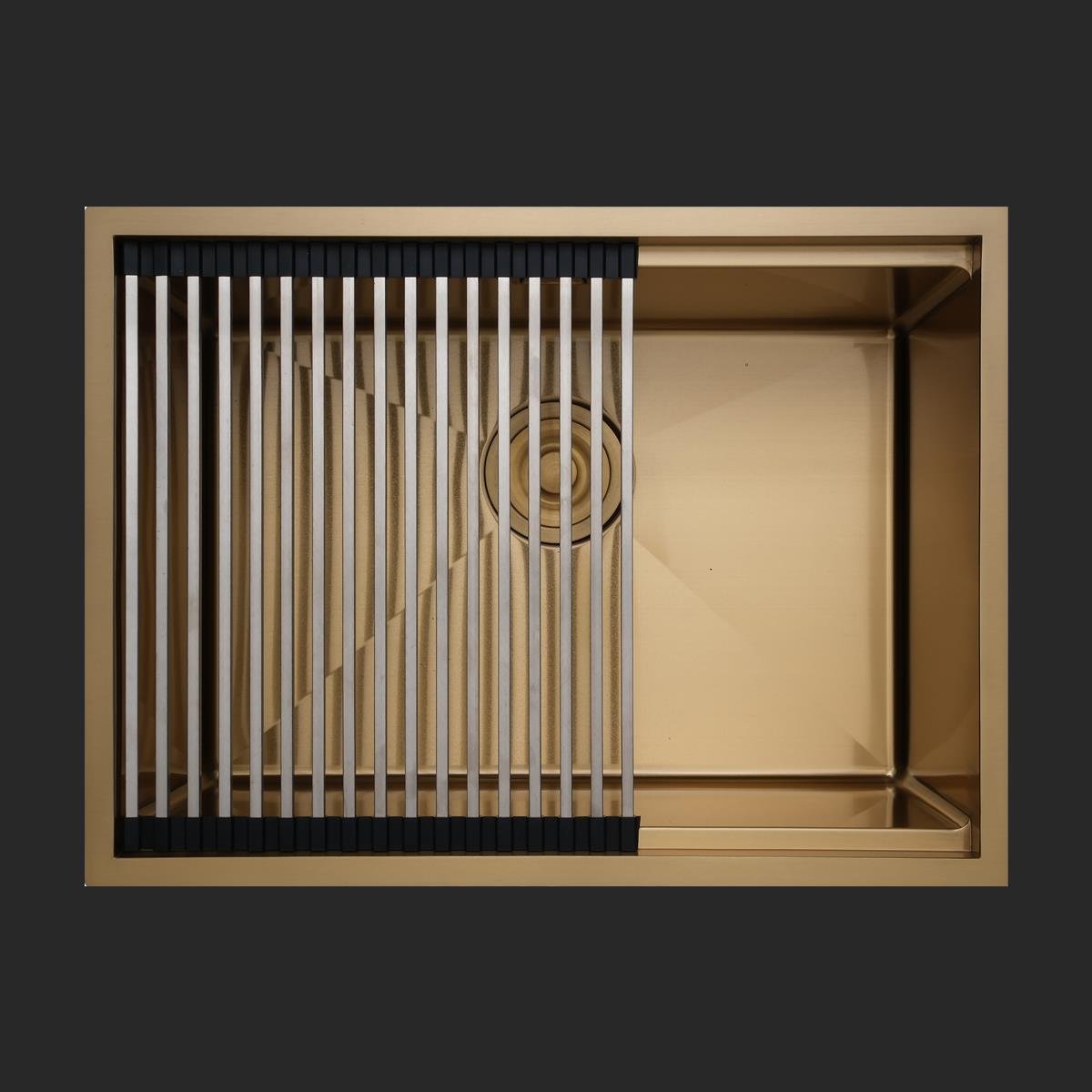 Allure El Yapımı PVD Eviye Seti 60x44 cm Altın (Gold)