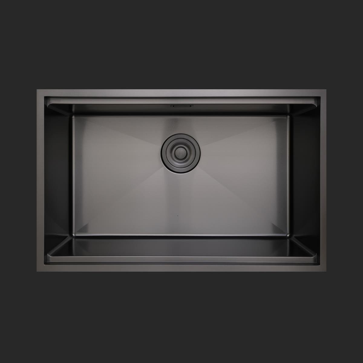 Allure El Yapımı PVD Eviye Seti 70x44 cm Siyah (Black)