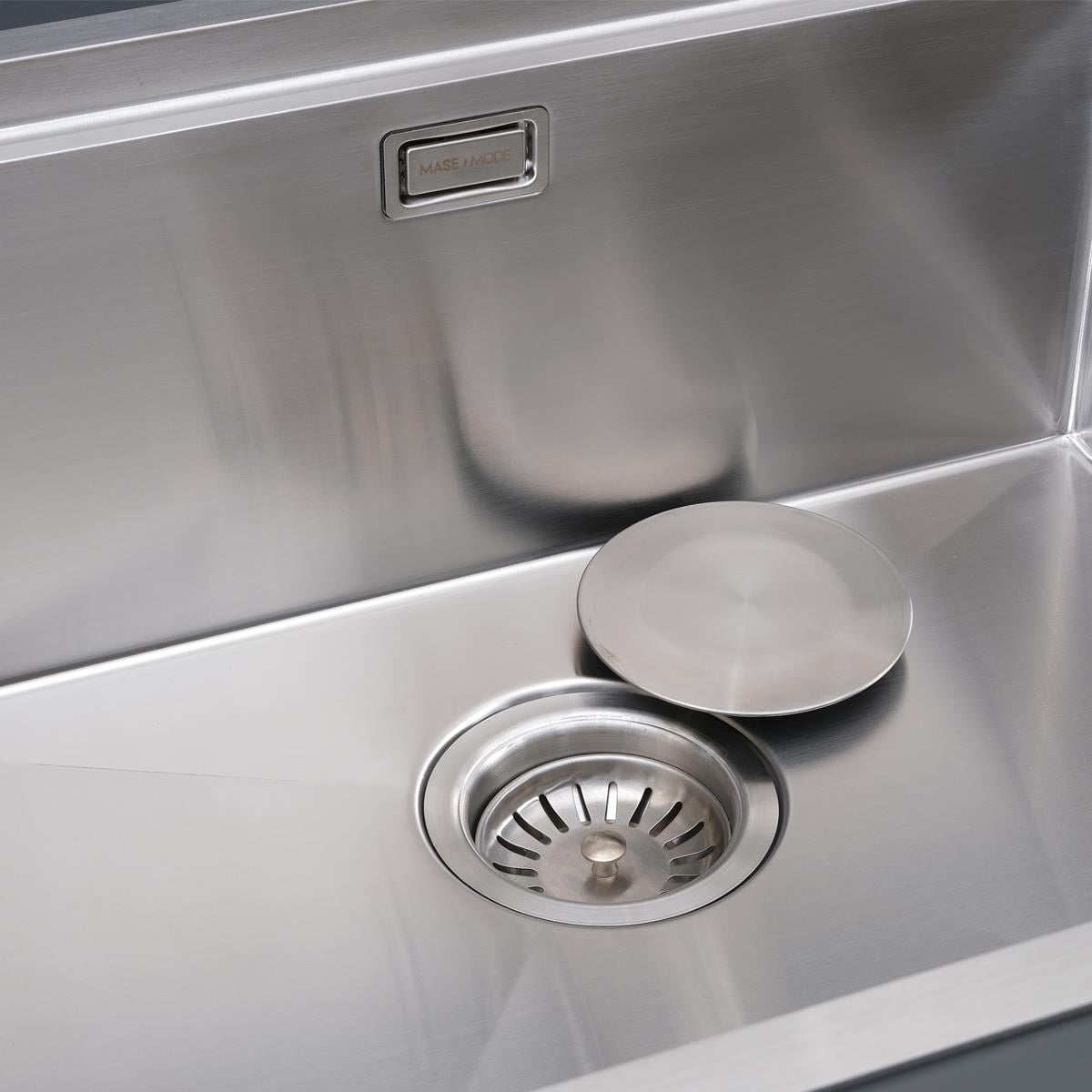 Asola El Yapımı  Eviye Seti 85x48 cm Inoks (Chrome)