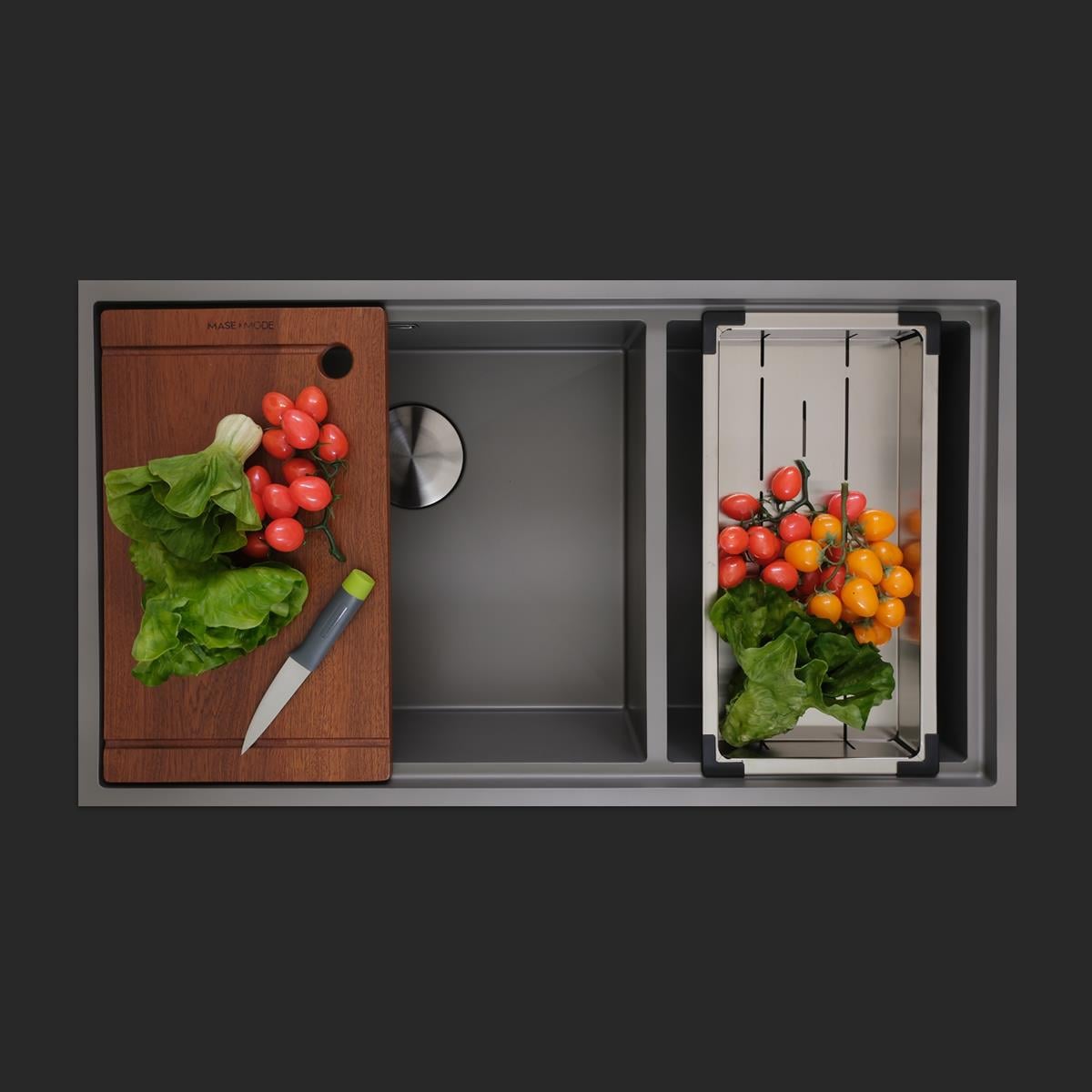 Asola El Yapımı Nano Eviye Seti 85x48 cm Mat Gri (Gun Grey)