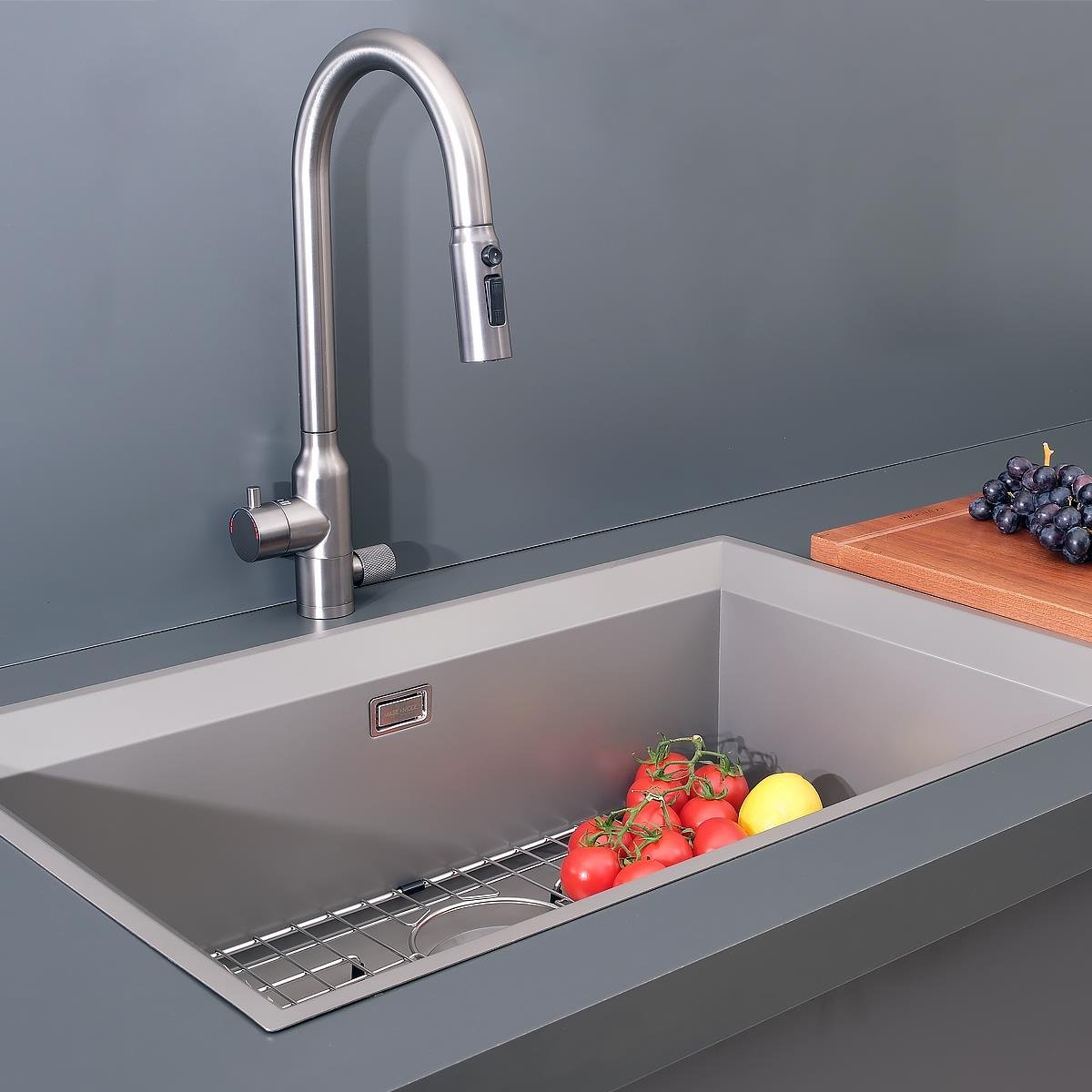 Astro El Yapımı Nano Eviye Seti 76x48 cm Mat Gri (Gun Grey)