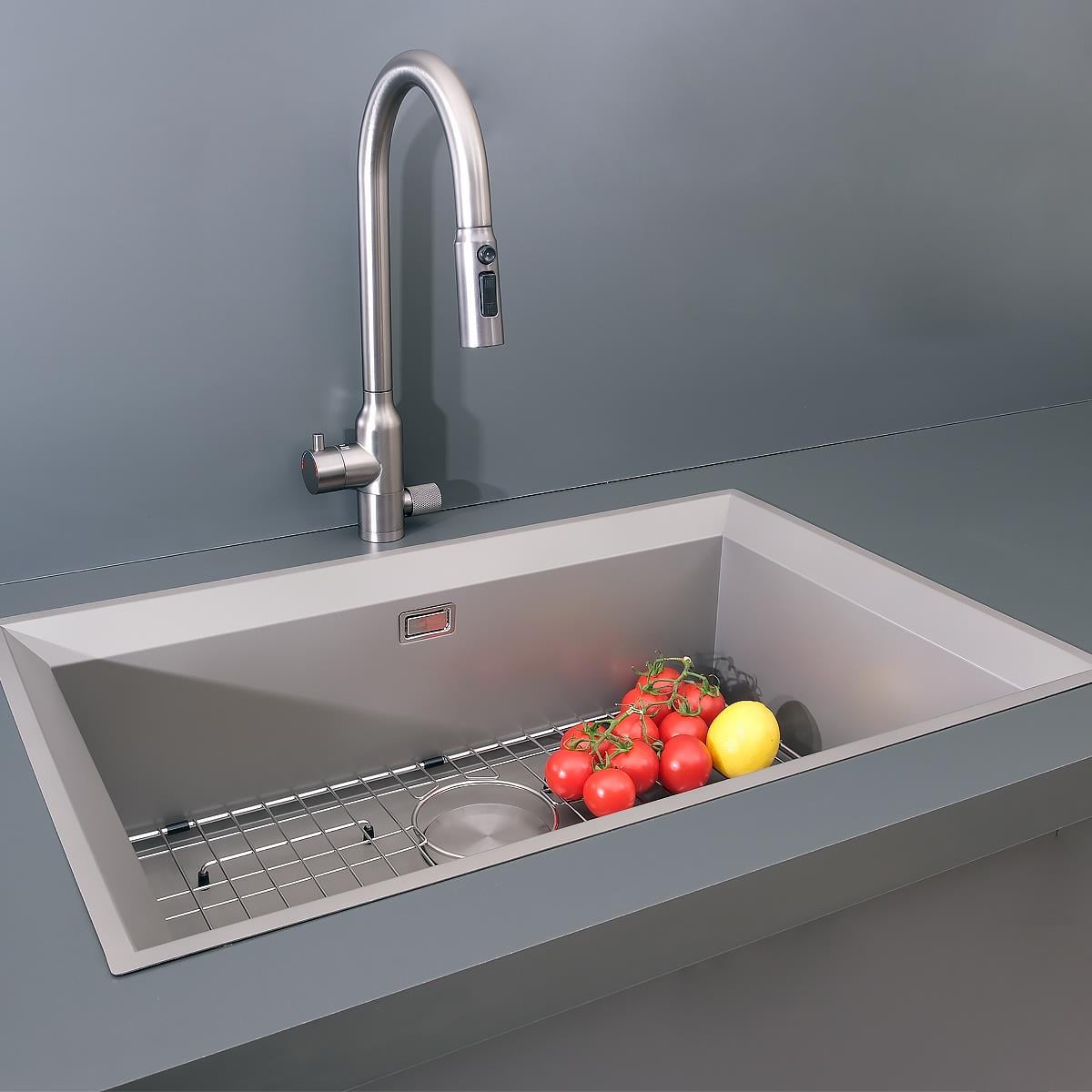 Astro El Yapımı Nano Eviye Seti 76x48 cm Mat Gri (Gun Grey)