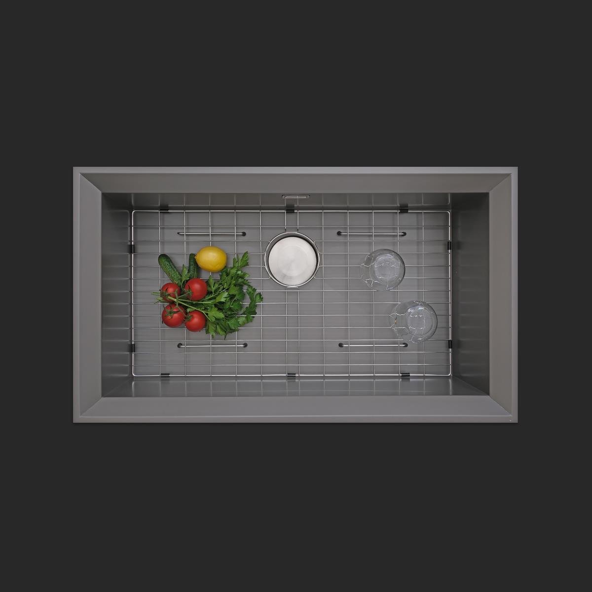 Astro El Yapımı Nano Eviye Seti 85x48 cm Mat Gri (Gun Grey)