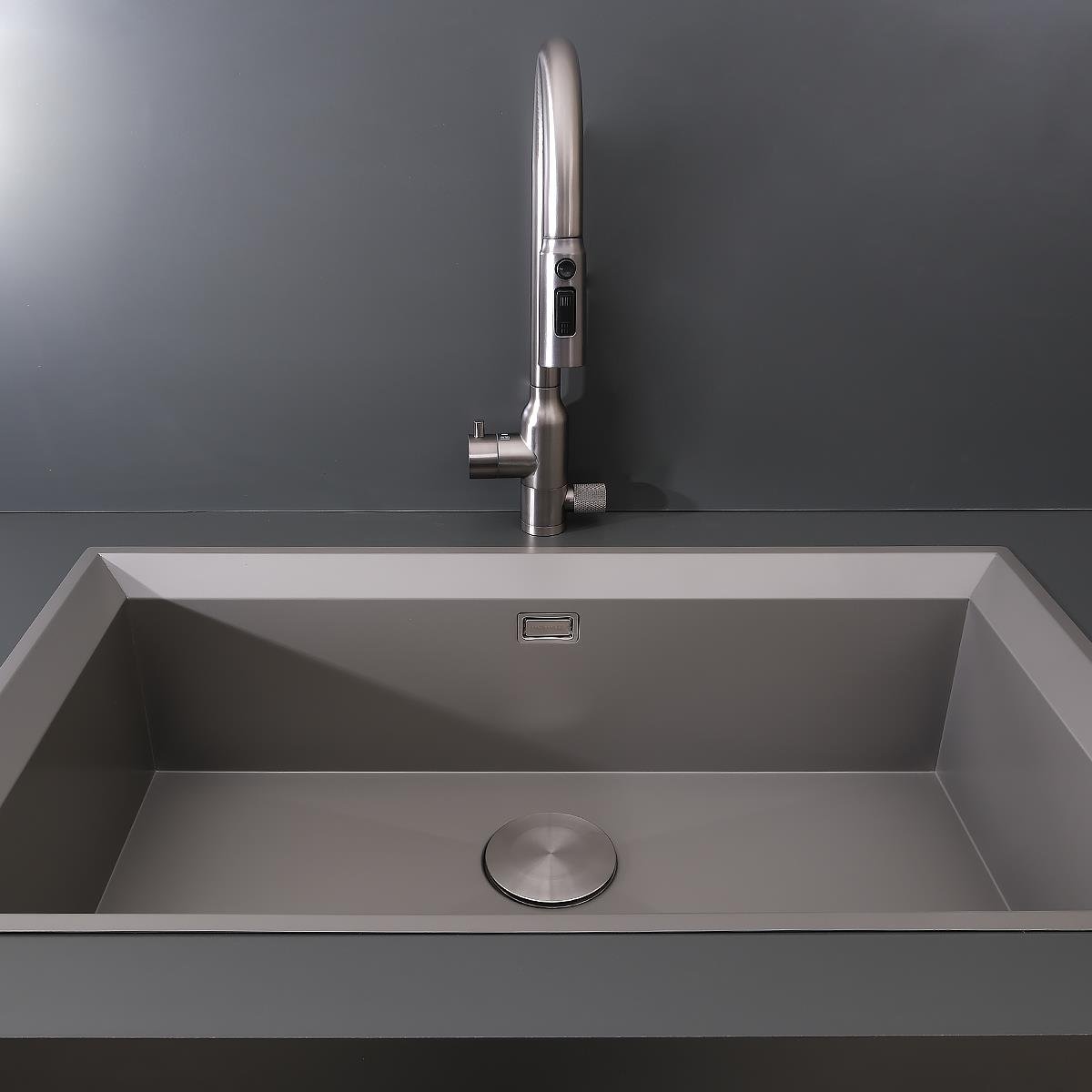 Astro El Yapımı Nano Eviye Seti 85x48 cm Mat Gri (Gun Grey)