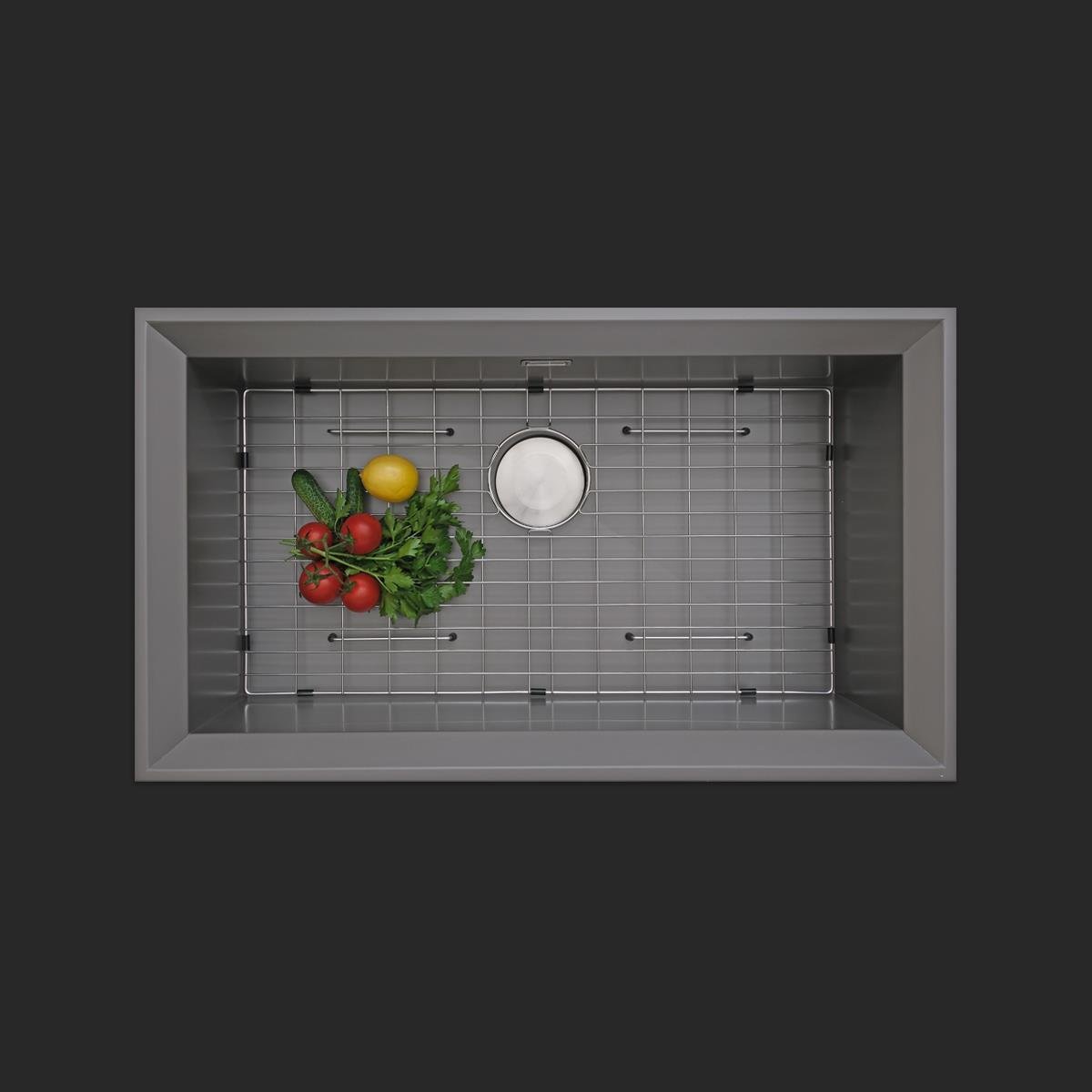 Astro El Yapımı Nano Eviye Seti 85x48 cm Mat Gri (Gun Grey)