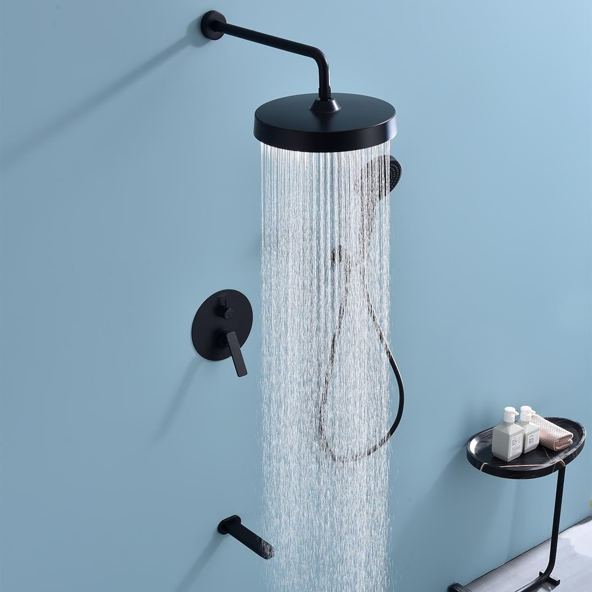 Colle 3 Fonksiyonlu Ankastre Duş Seti Matt Black