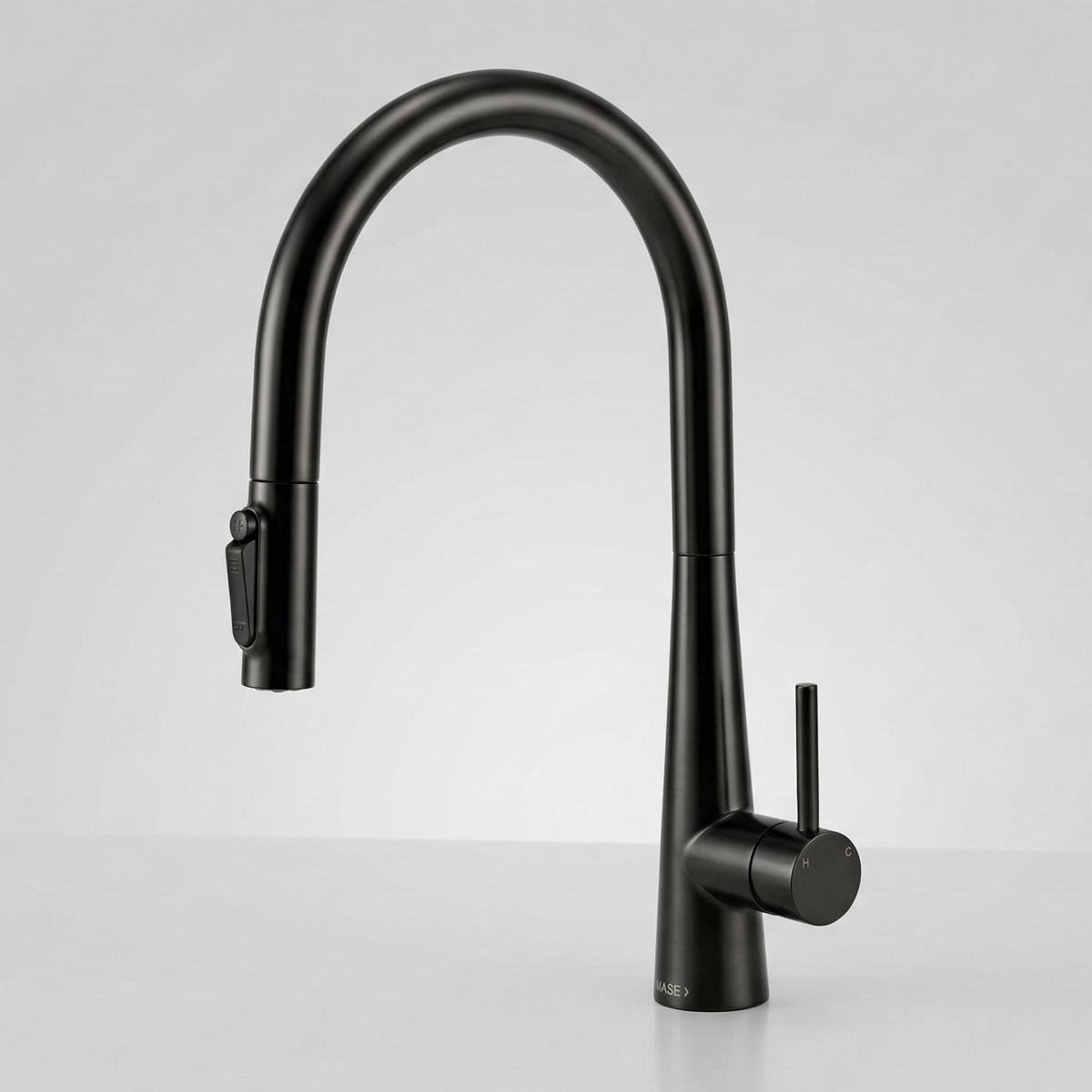 Cosmo 3 Fonksiyonlu Spiralli Mutfak Bataryası PVD Steel Black (Siyah)