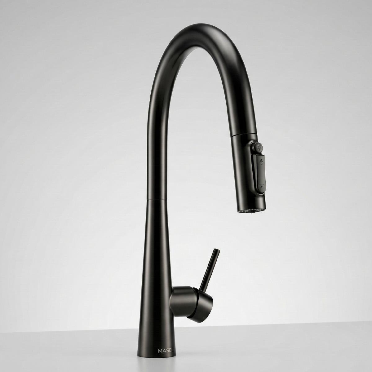 Cosmo 3 Fonksiyonlu Spiralli Mutfak Bataryası PVD Steel Black (Siyah)