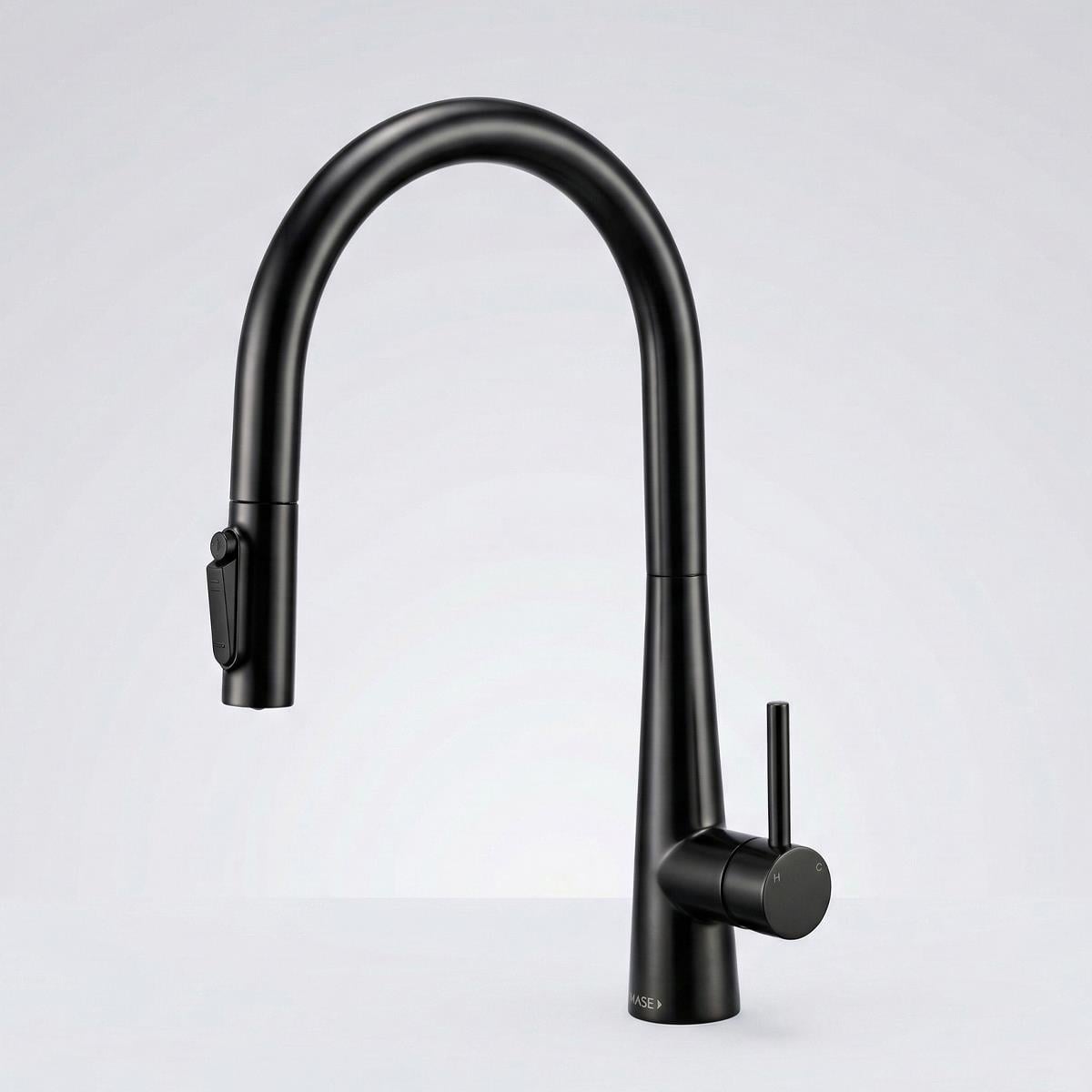 Cosmo 3 Fonksiyonlu Spiralli Mutfak Bataryası PVD Steel Black (Siyah)