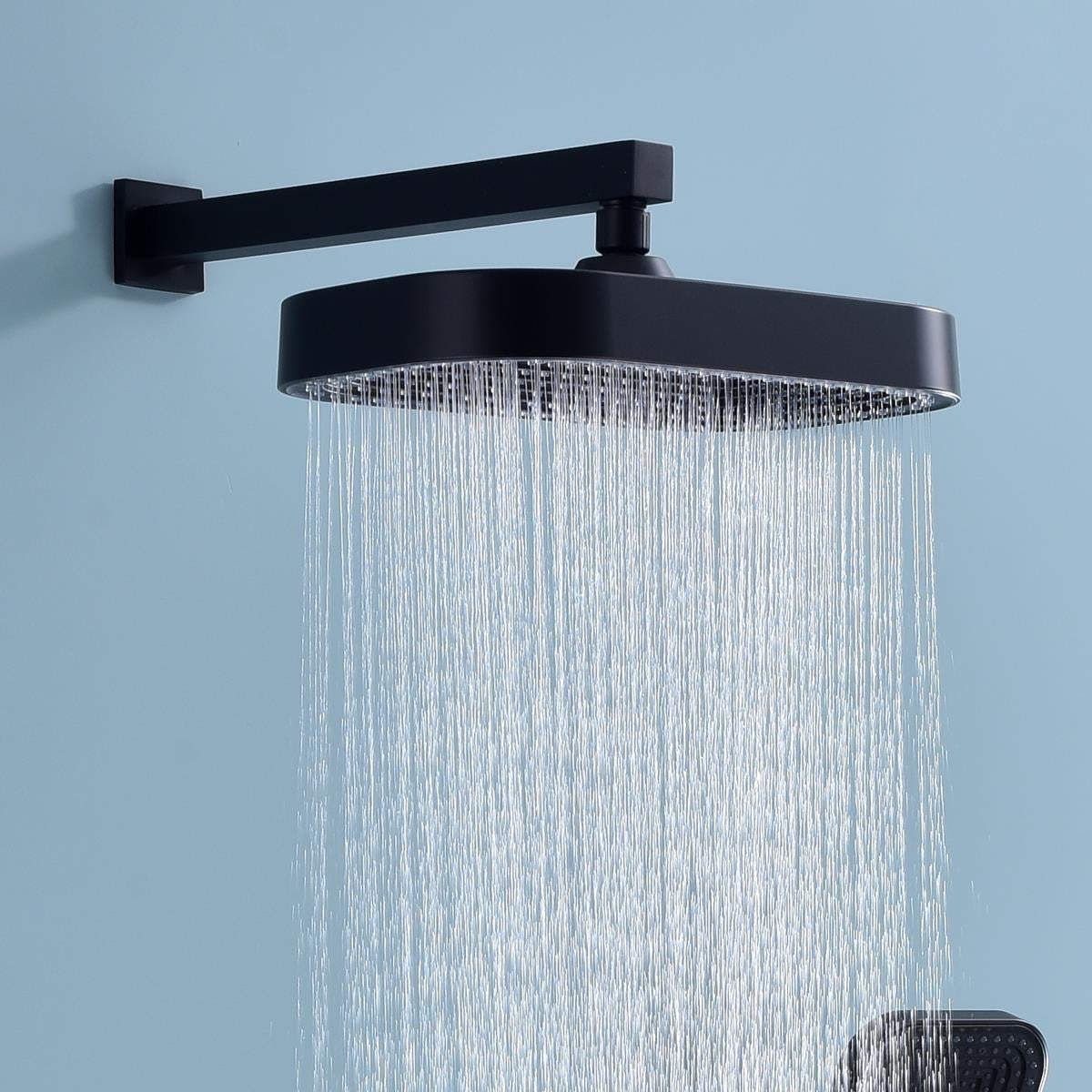 Dame 200 * 325 mm Tepe Duş Başlığı Black
