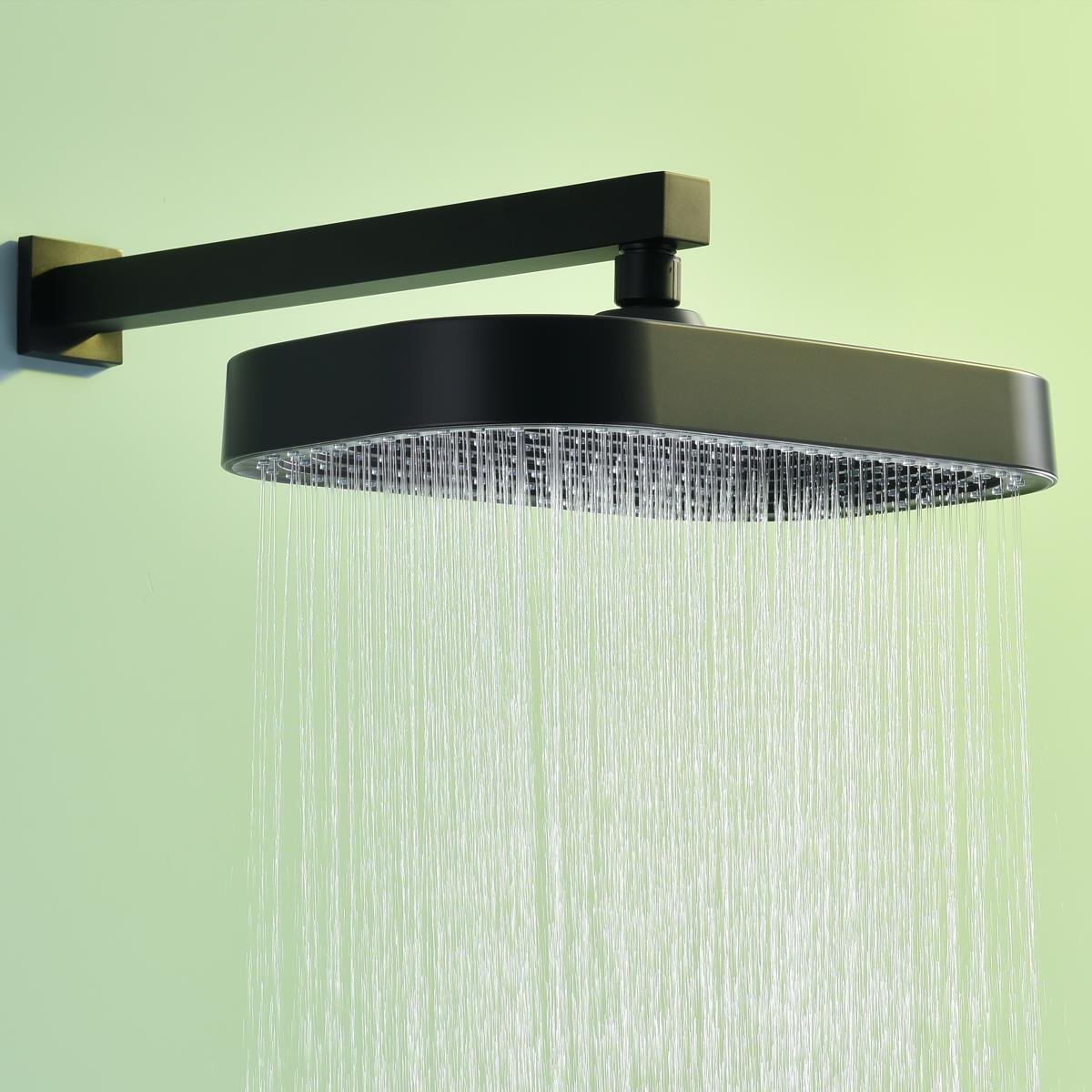 Dame 200 * 325 mm Tepe Duş Başlığı Black
