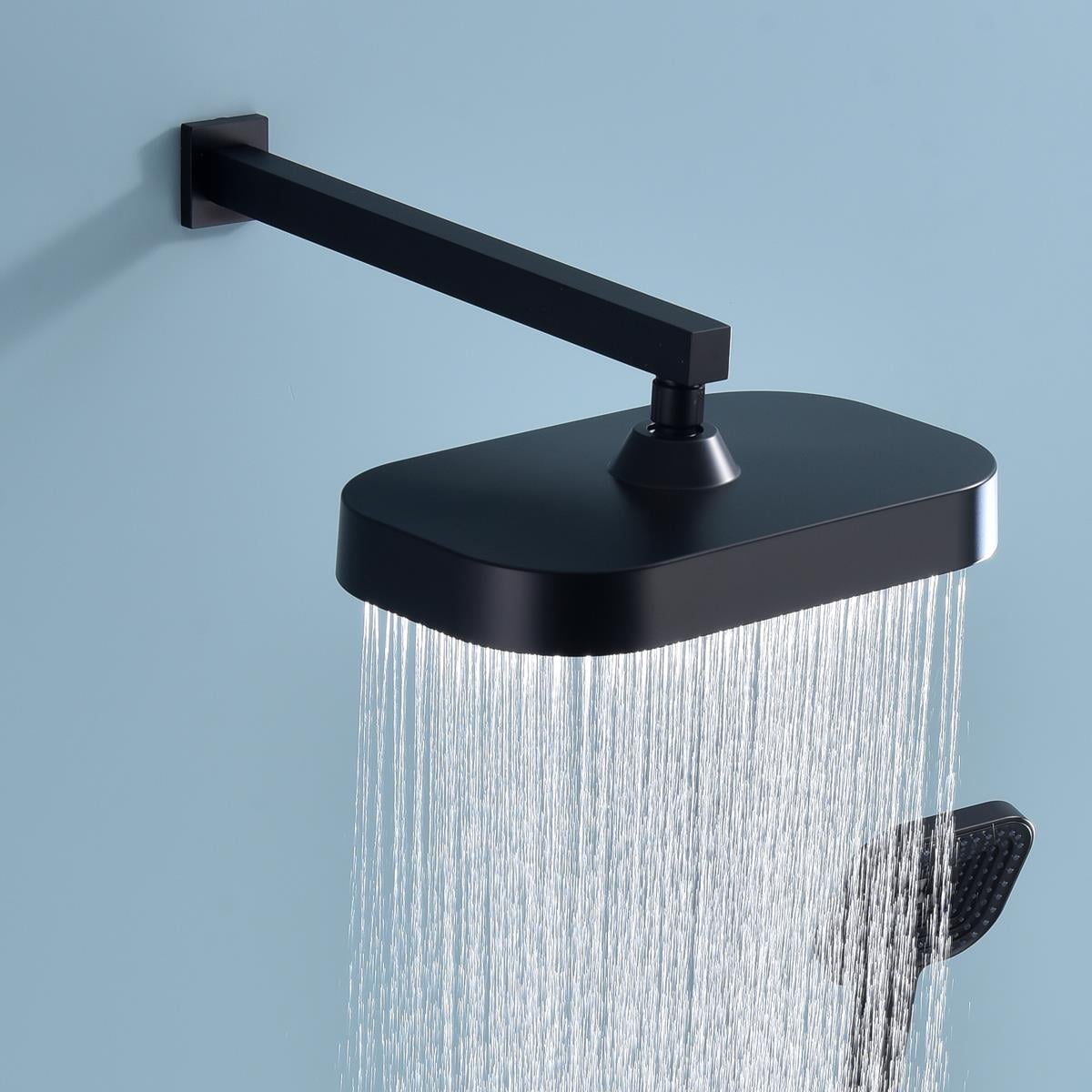 Dame 200 * 325 mm Tepe Duş Başlığı Black