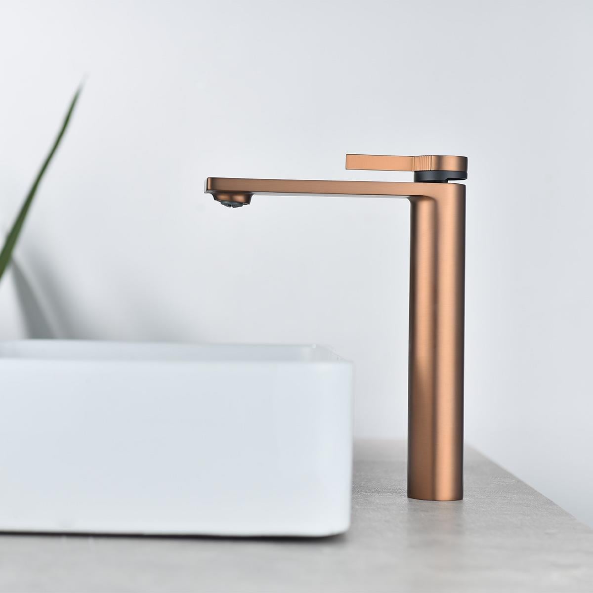 Giano XL Yüksek Lavabo Bataryası  Brushed Rose Gold