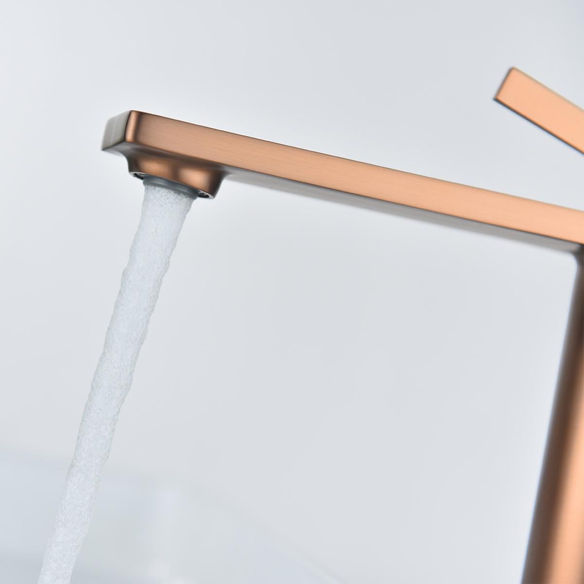 Giano XL Yüksek Lavabo Bataryası  Brushed Rose Gold