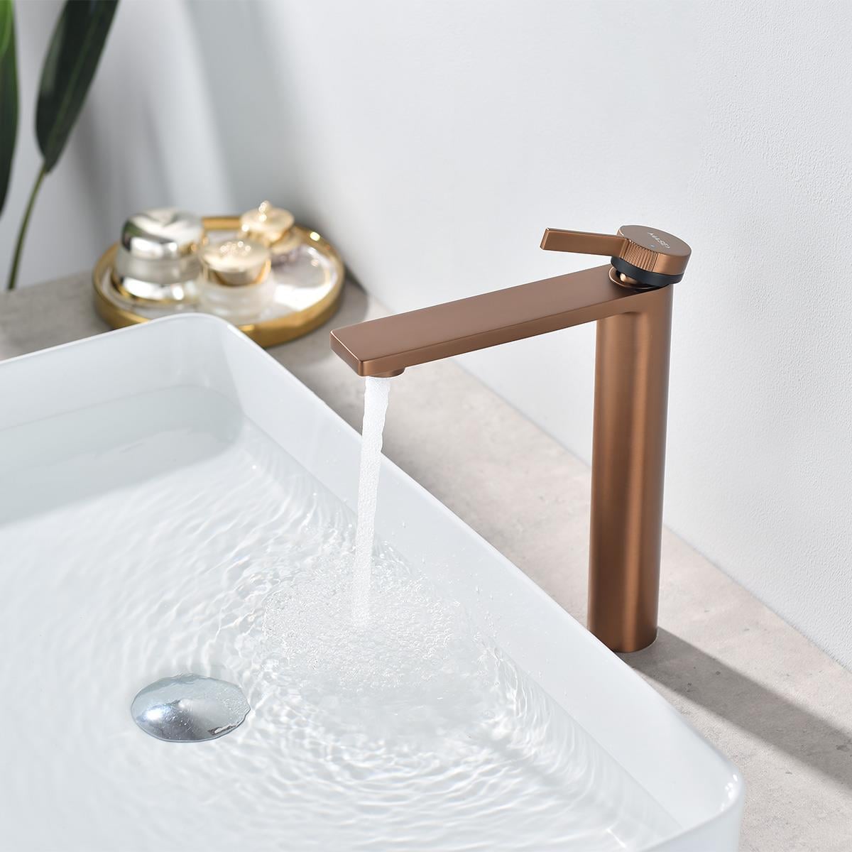 Giano XL Yüksek Lavabo Bataryası  Brushed Rose Gold