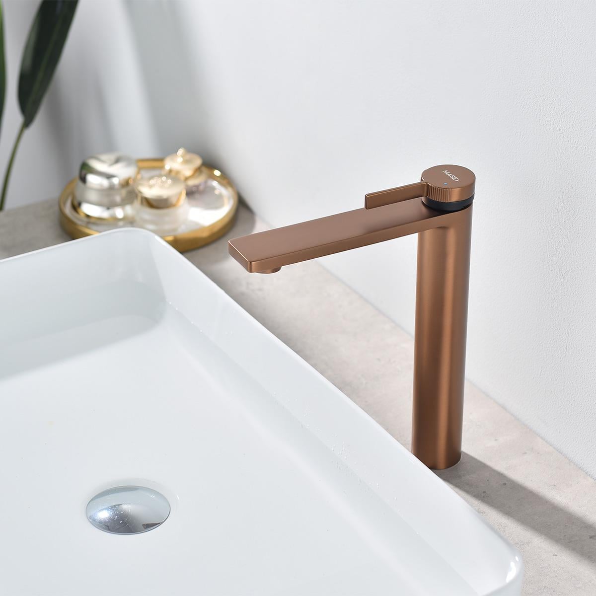 Giano XL Yüksek Lavabo Bataryası  Brushed Rose Gold