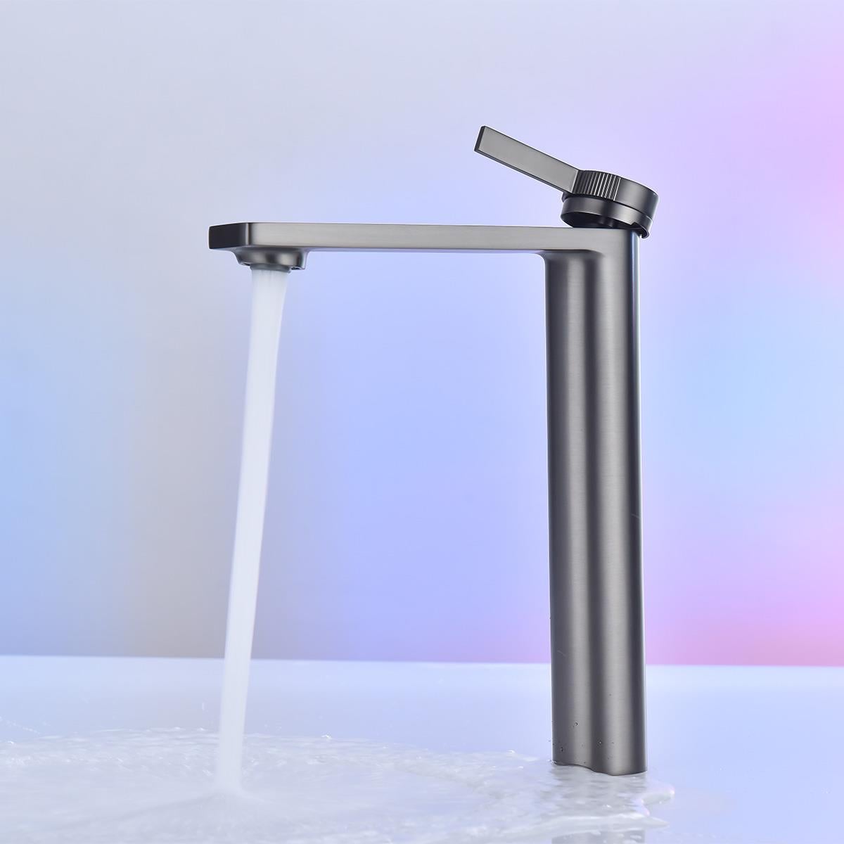 Giano XL Yüksek Lavabo Bataryası  Gun Metal