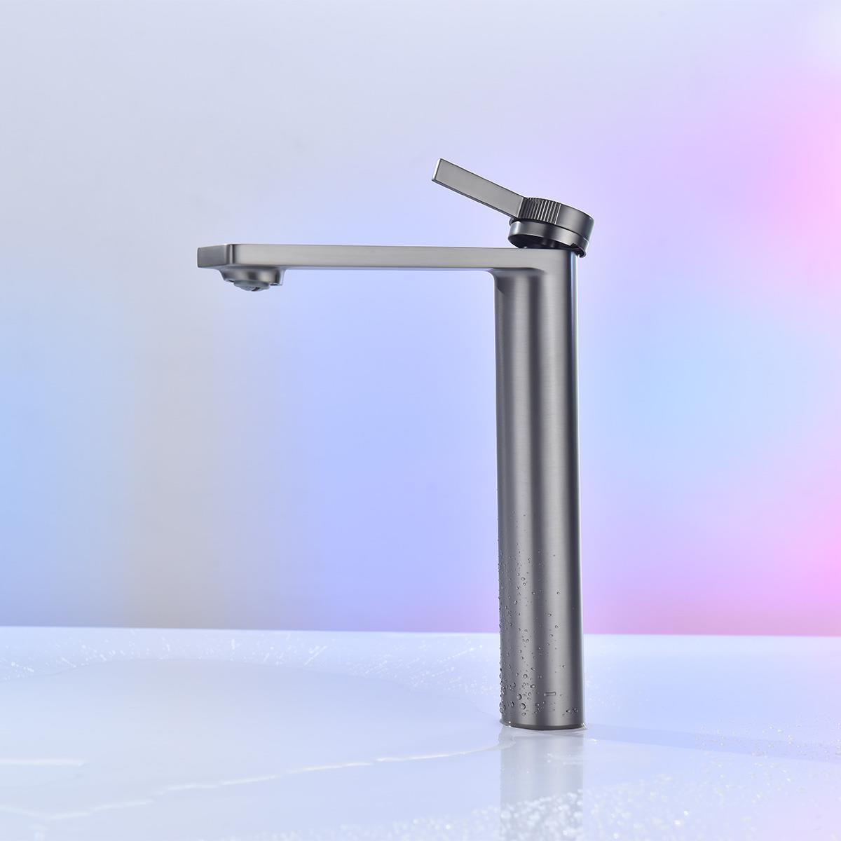 Giano XL Yüksek Lavabo Bataryası  Gun Metal