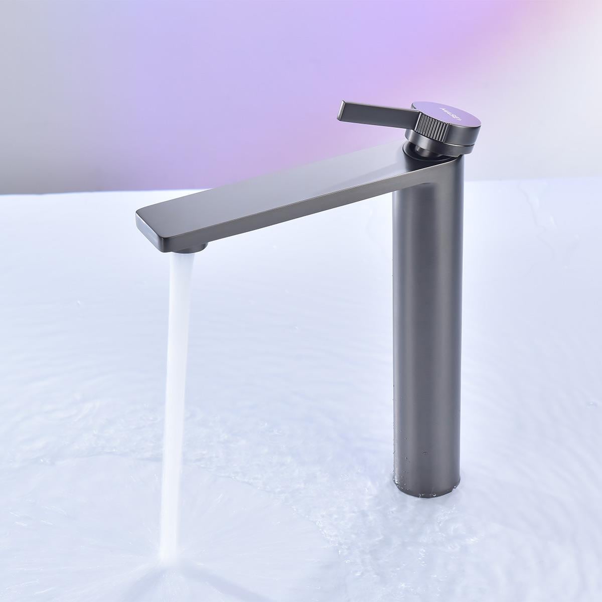 Giano XL Yüksek Lavabo Bataryası  Gun Metal