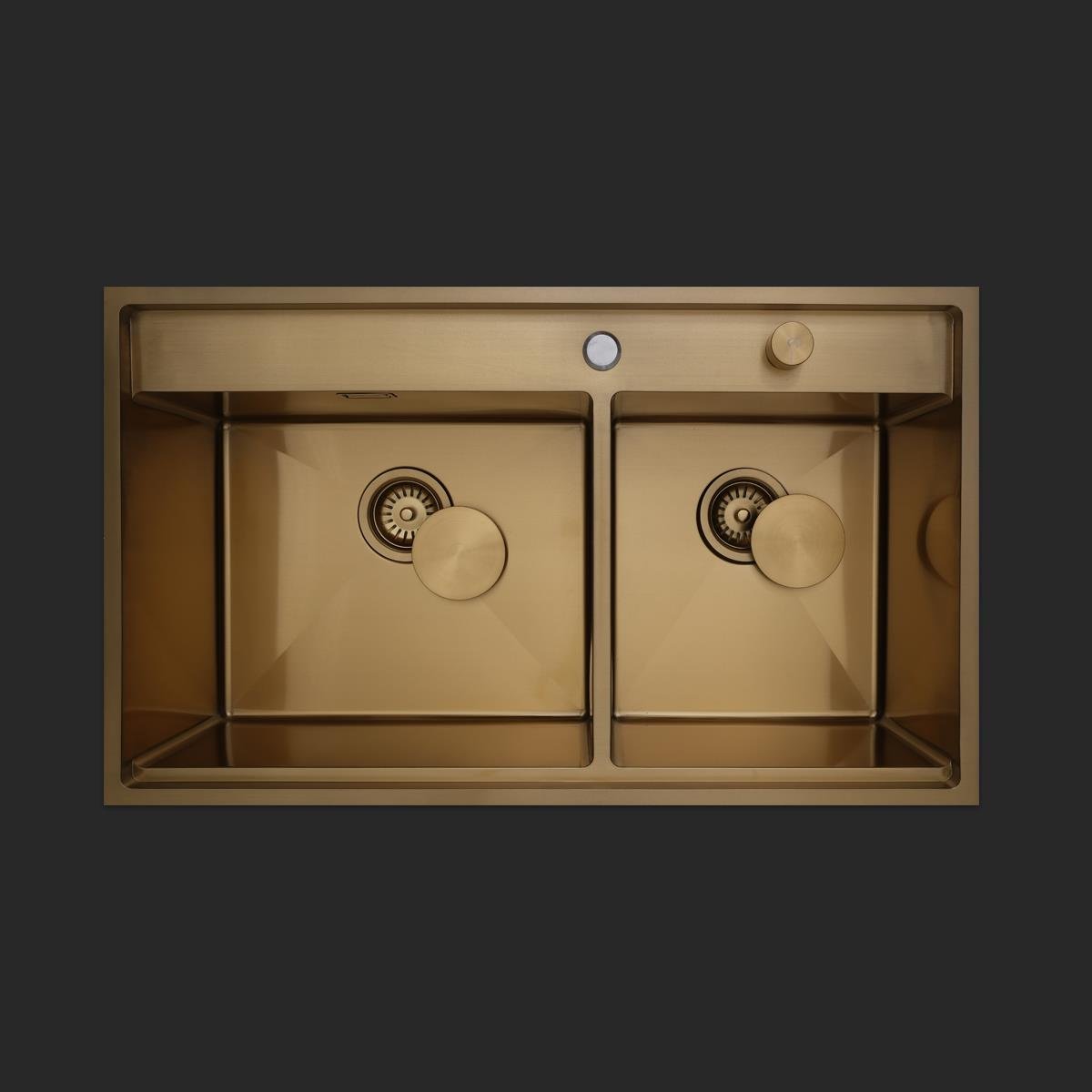 Giotto  El Yapımı PVD Eviye Seti 86x51 cm Altın (Gold)