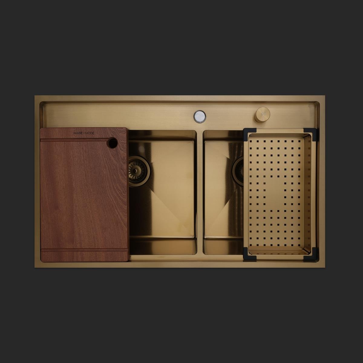 Giotto  El Yapımı PVD Eviye Seti 86x51 cm Altın (Gold)