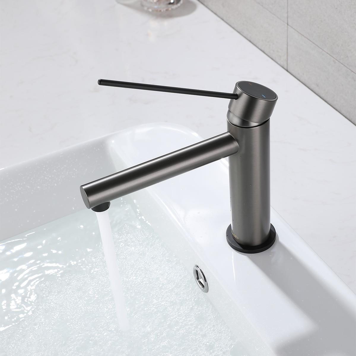 Harper Lavabo Bataryası Gun Black