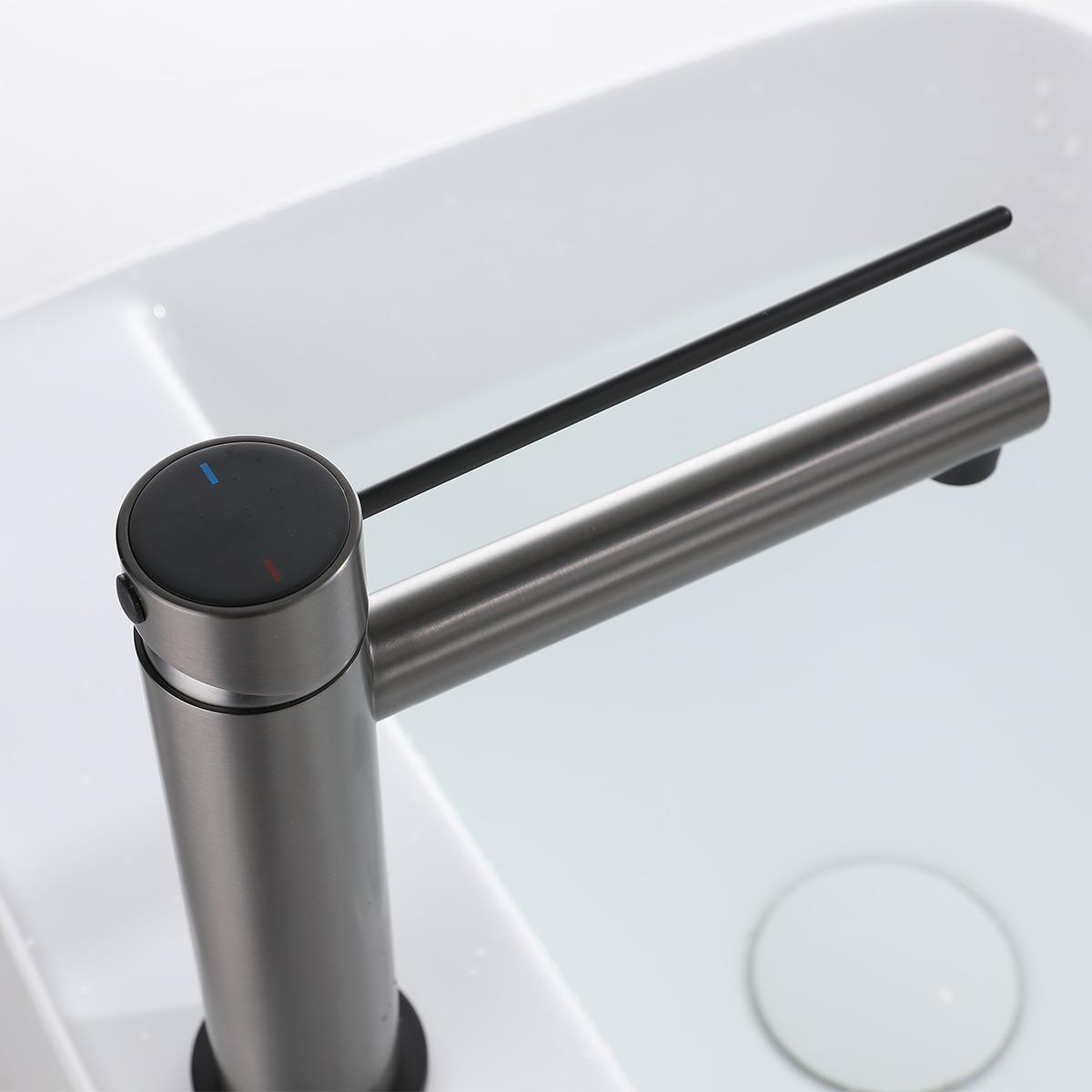 Harper Lavabo Bataryası Gun Black