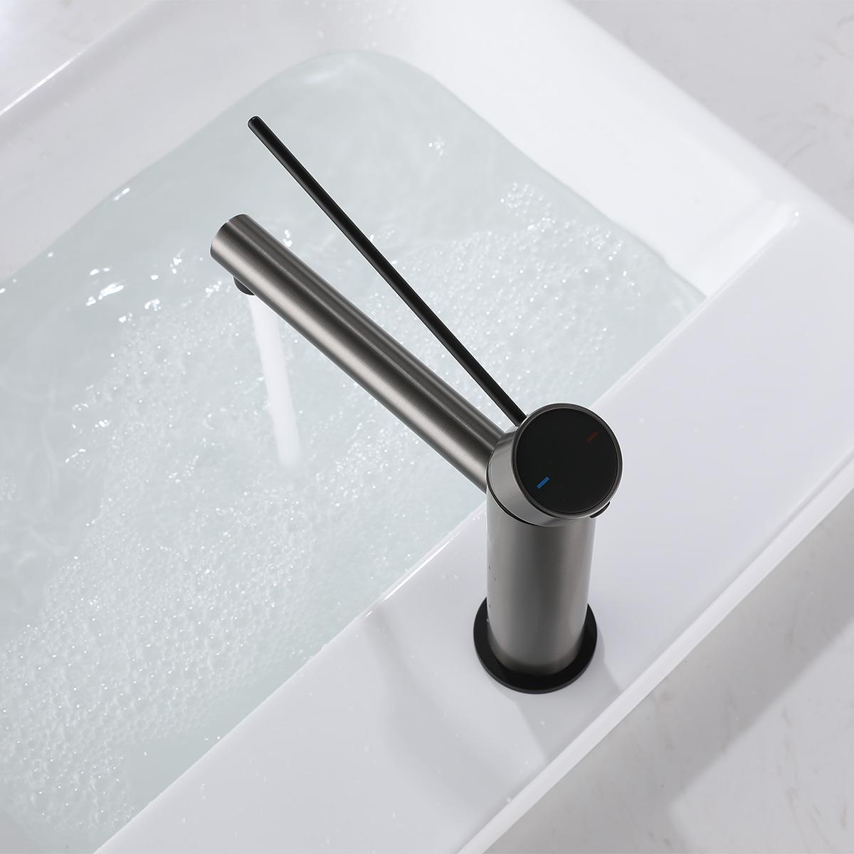 Harper Lavabo Bataryası Gun Black