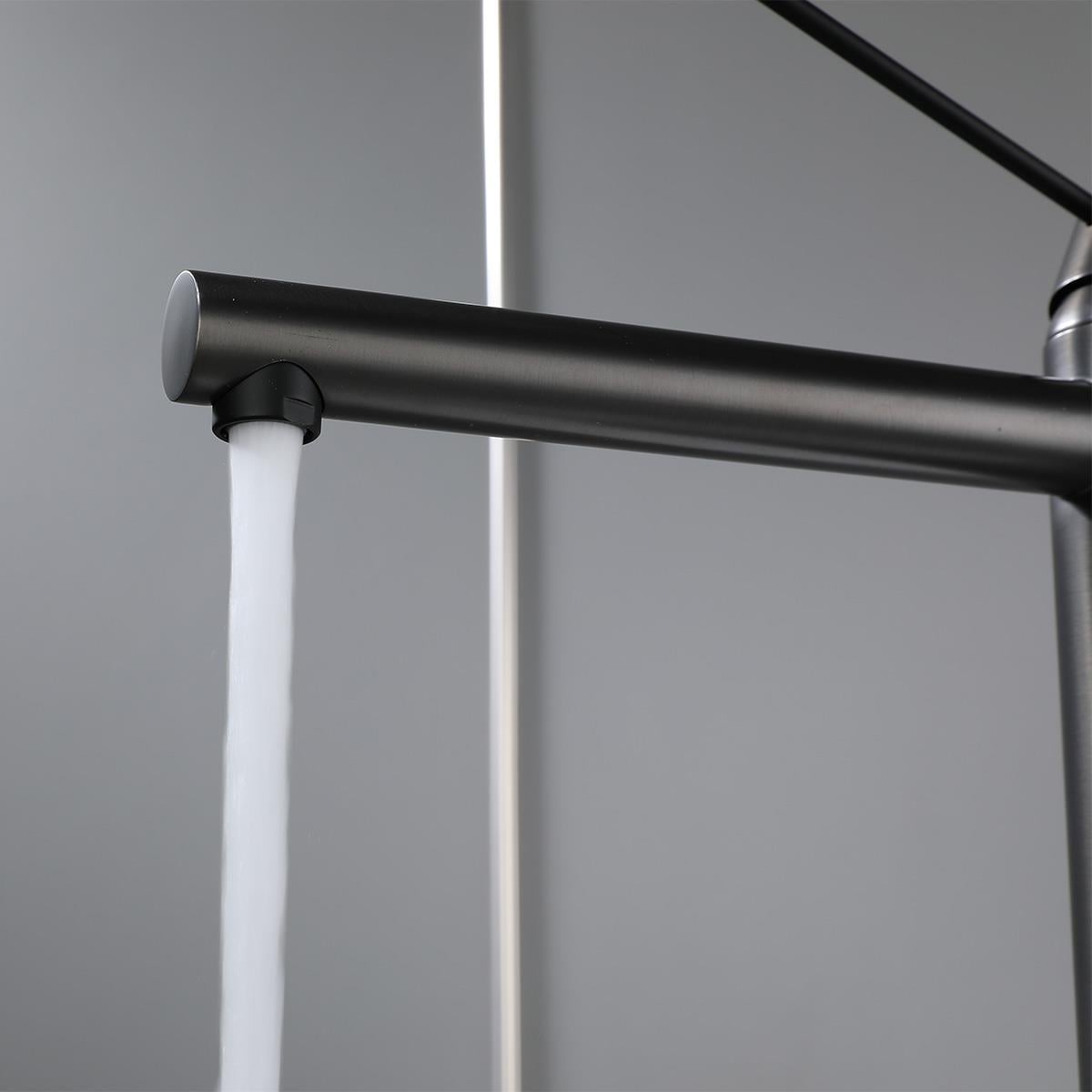 Harper XL Yüksek Lavabo Bataryası Gun Black