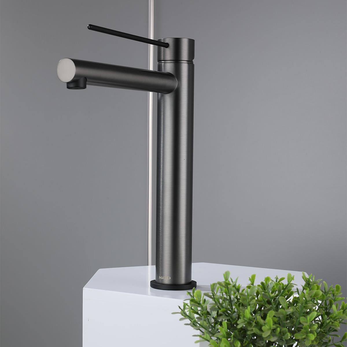 Harper XL Yüksek Lavabo Bataryası Gun Black