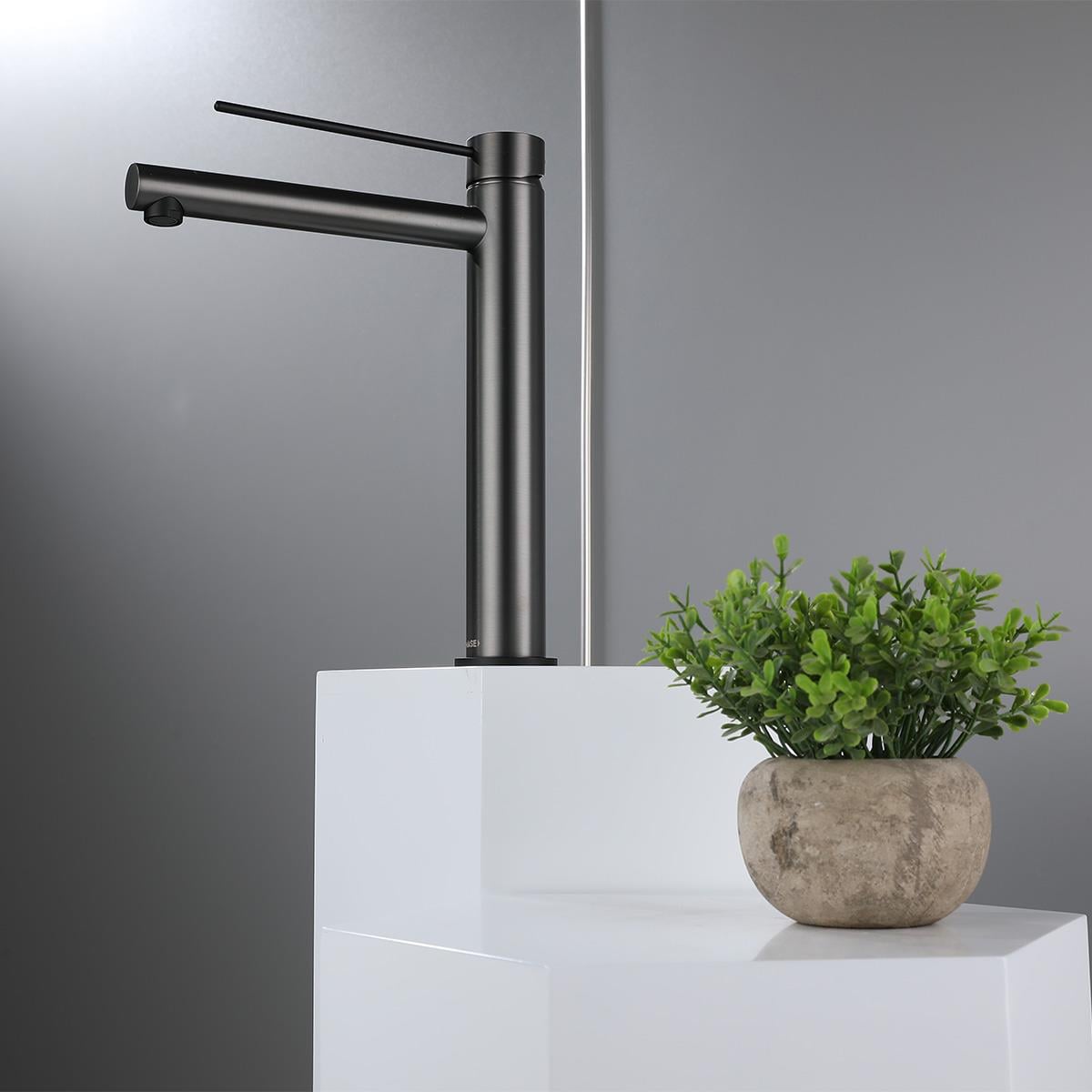 Harper XL Yüksek Lavabo Bataryası Gun Black