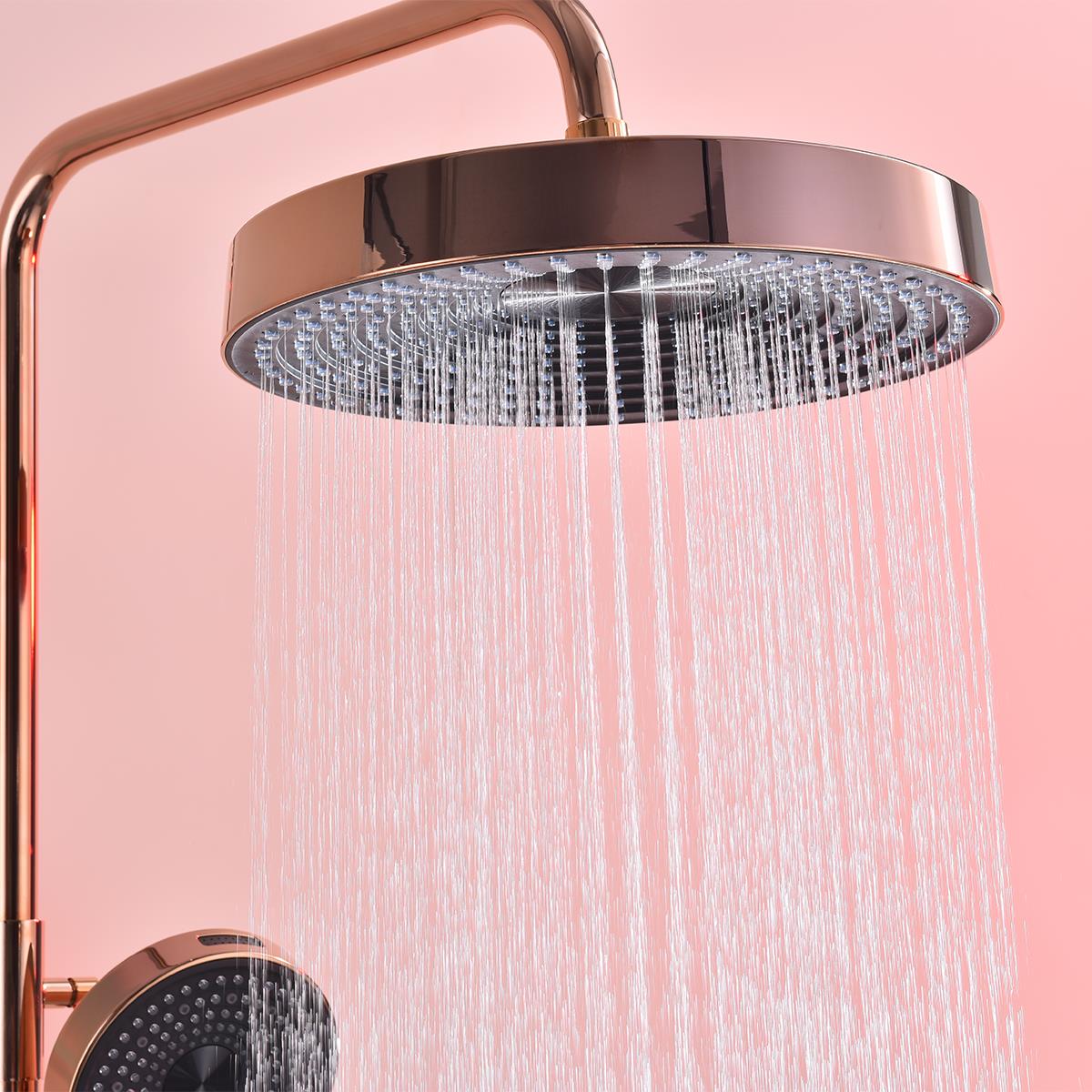 Luxor 3 Fonksiyonlu Duş Seti (Rose Gold)
