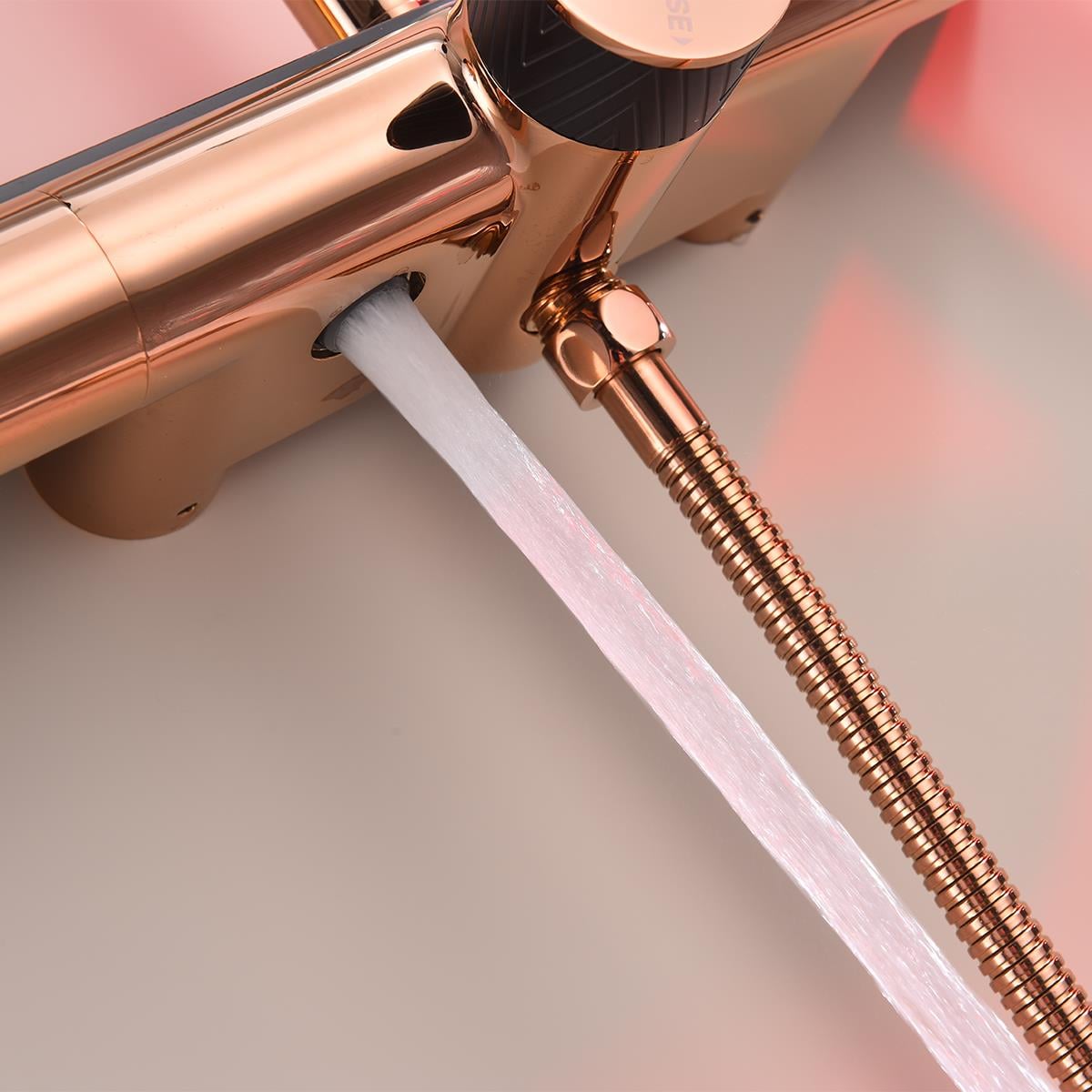 Luxor 3 Fonksiyonlu Duş Seti (Rose Gold)