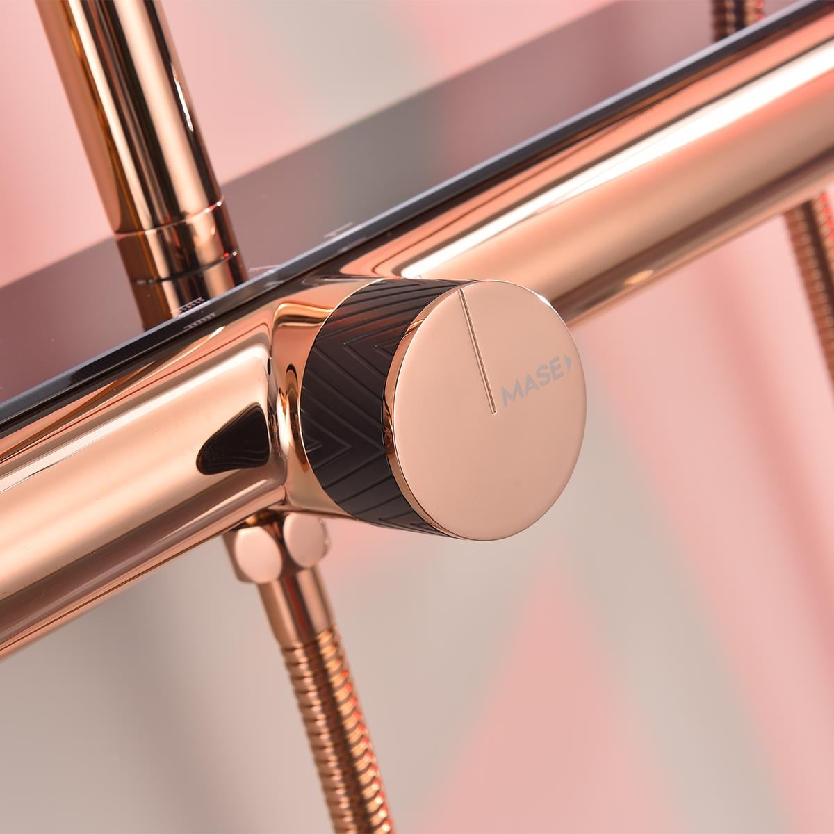 Luxor 3 Fonksiyonlu Duş Seti (Rose Gold)