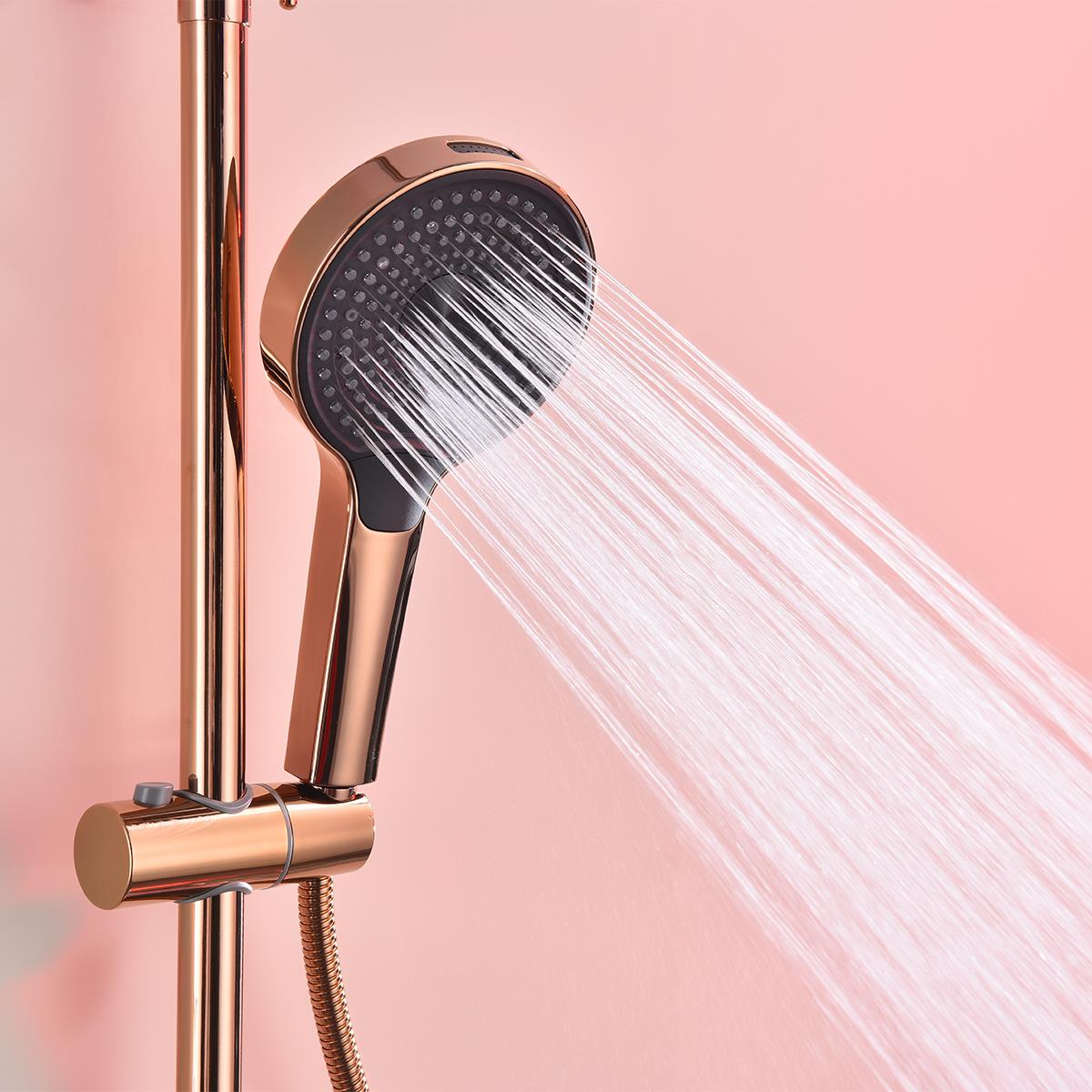 Luxor 3 Fonksiyonlu Duş Seti (Rose Gold)