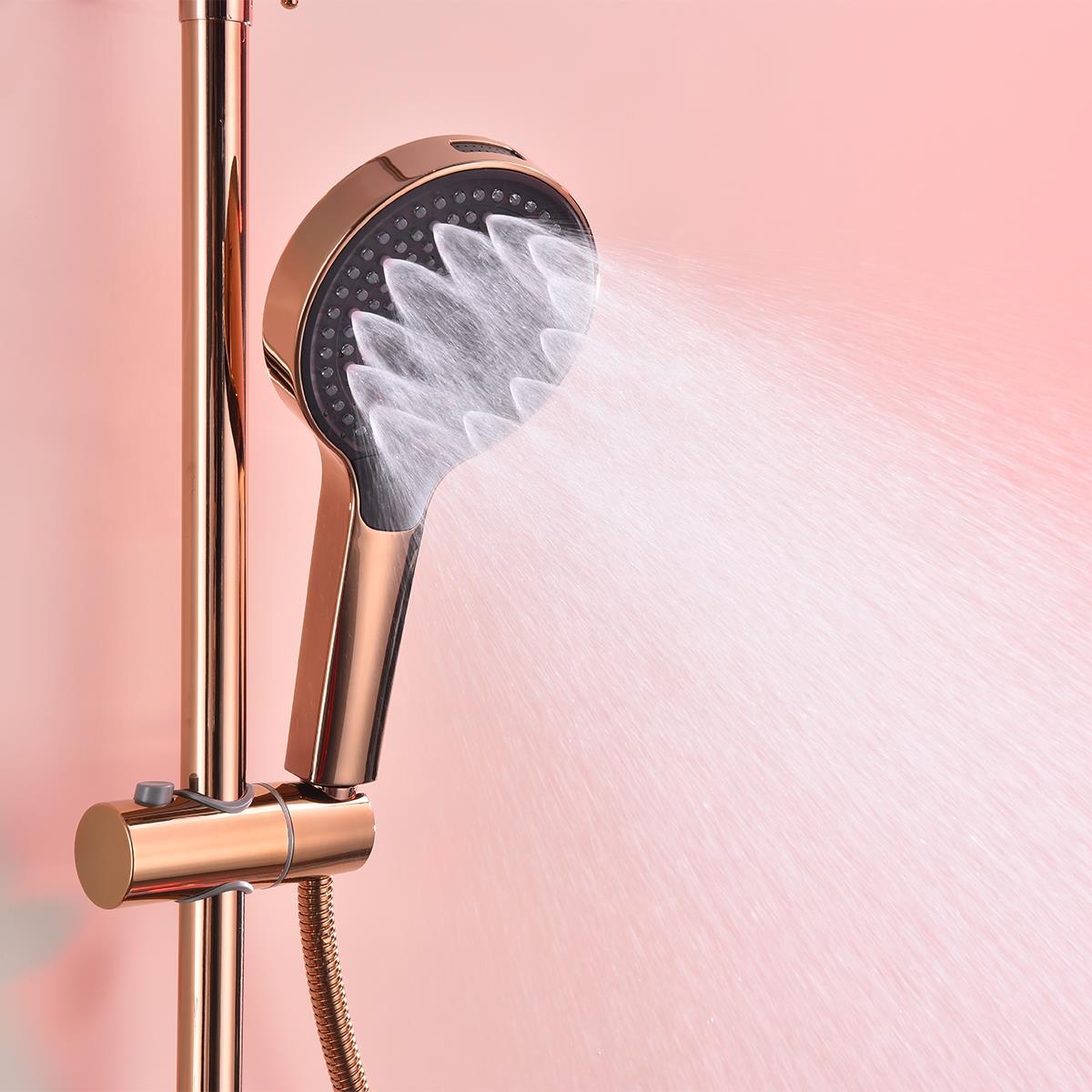 Luxor 3 Fonksiyonlu Duş Seti (Rose Gold)