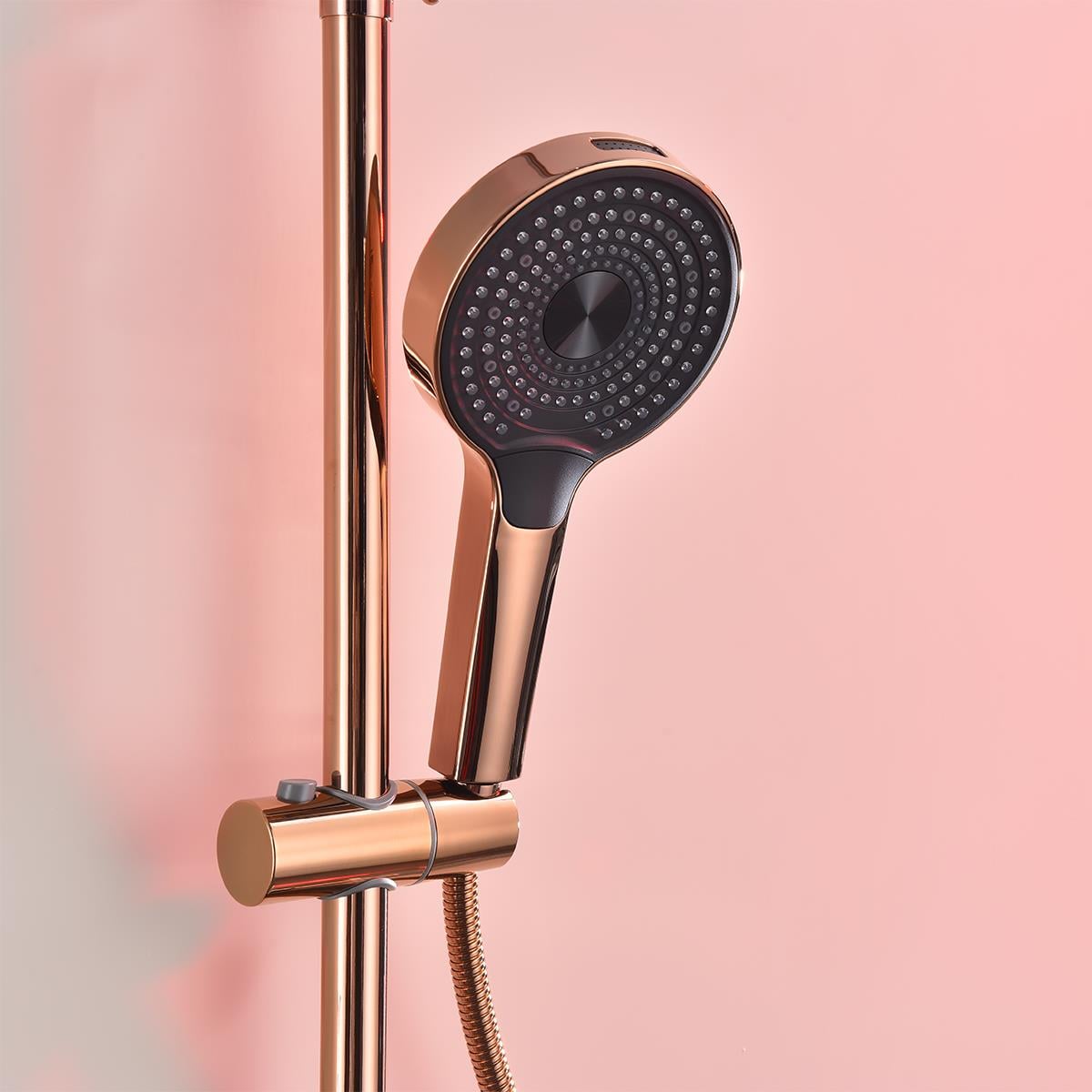 Luxor 3 Fonksiyonlu Duş Seti (Rose Gold)