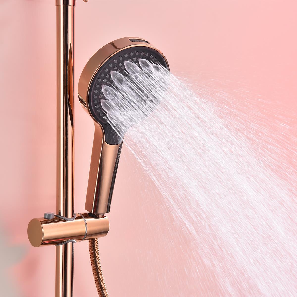 Luxor 3 Fonksiyonlu Duş Seti (Rose Gold)
