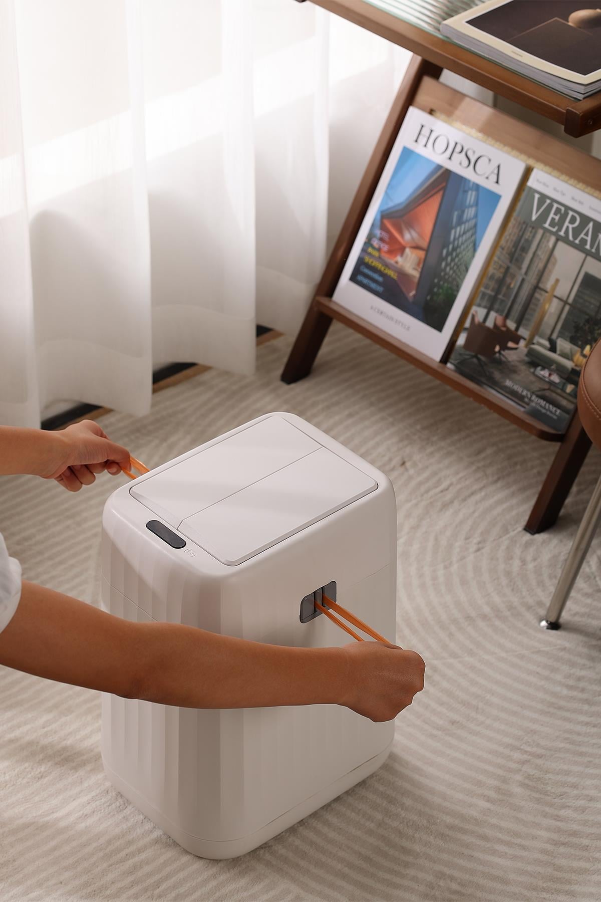 MAS5913W-15L Sensörlü Plastik Çöp Kutusu 15 Litre