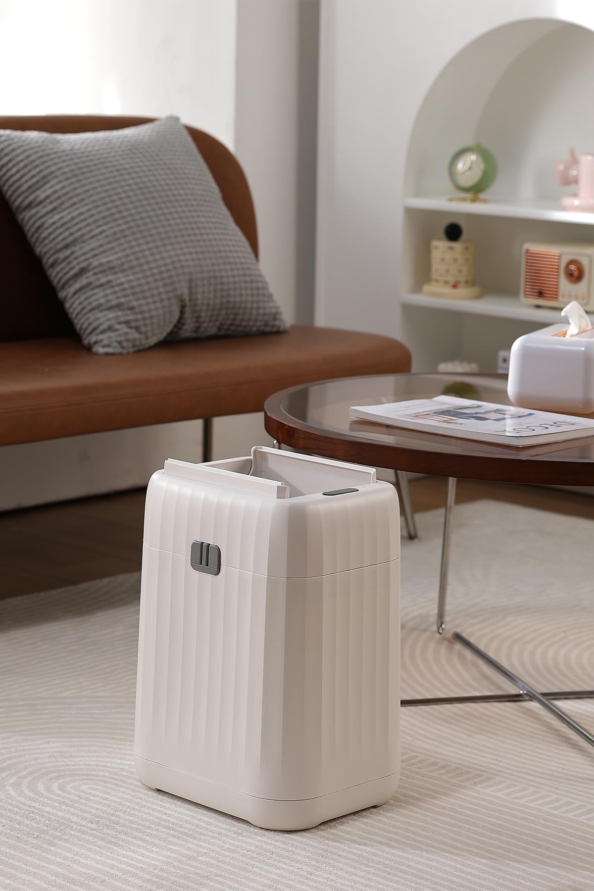MAS5913W-15L Sensörlü Plastik Çöp Kutusu 15 Litre