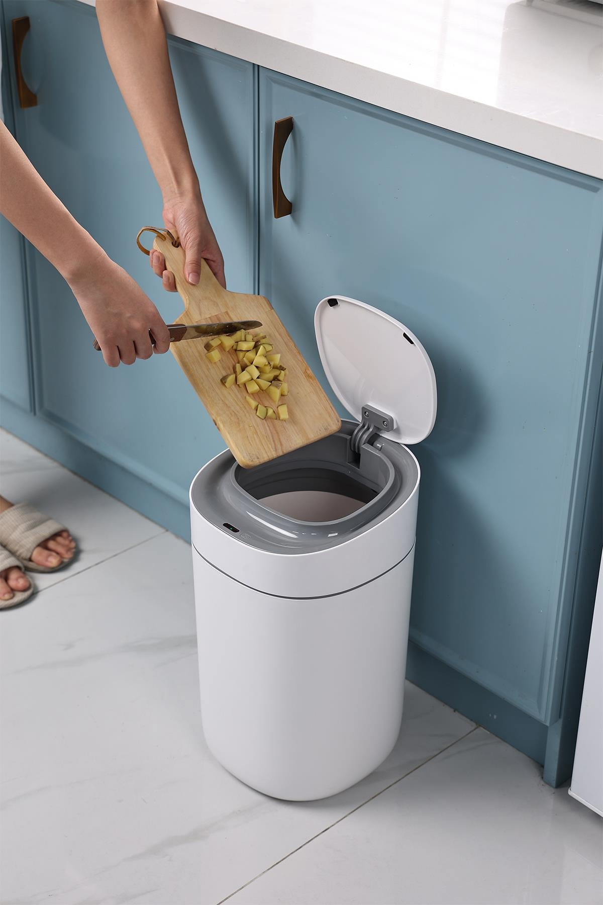 MAS5918W-15L Otomatik Torba Vakumlu Sensörlü Çöp Kutusu